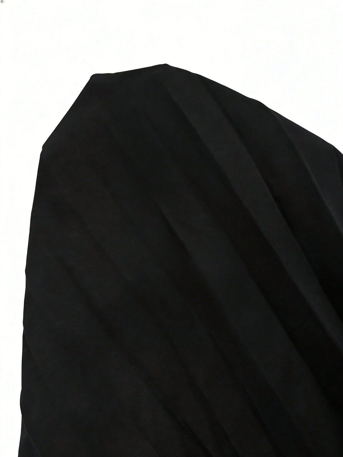 Elenzga New V-Neck Ruffle Sleeve Woven Solid Color Metal Decor Pleated Design Elegant Young Party Cocktail - image 18