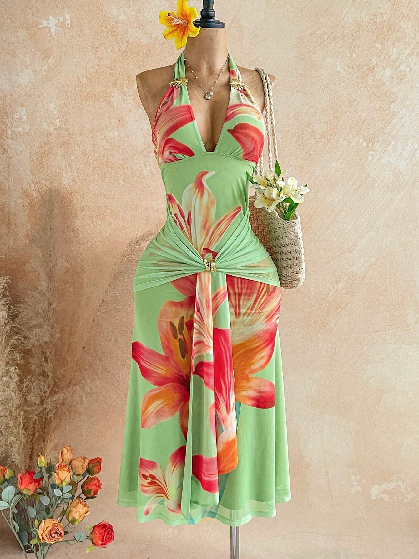 Soleia Mint Green Summer Elegant Holiday Vacation Holiday,Women's