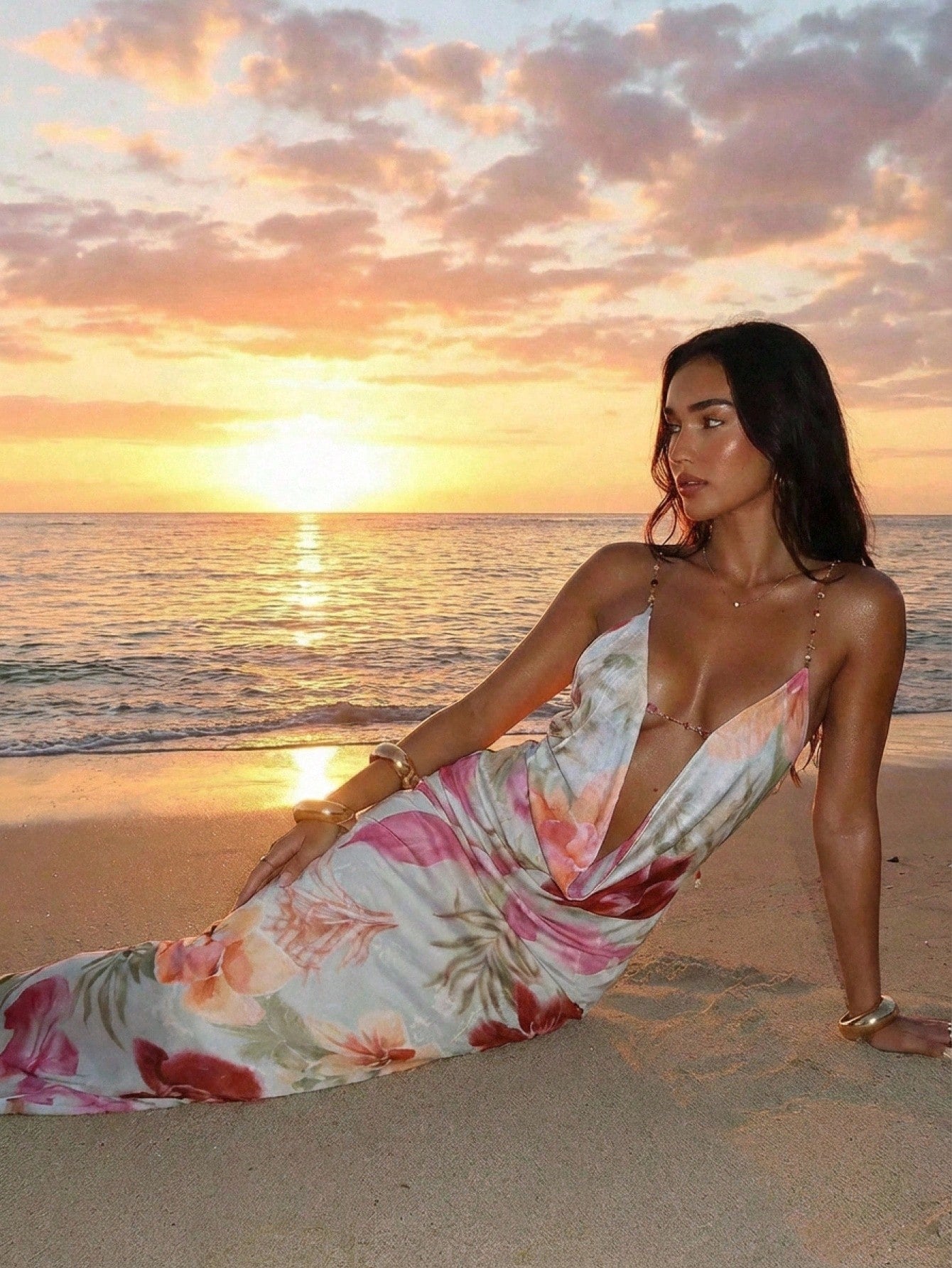 Aloruh Sexy Floral Print Backless Dress, Summer,Summer Dresses For Women - image 14