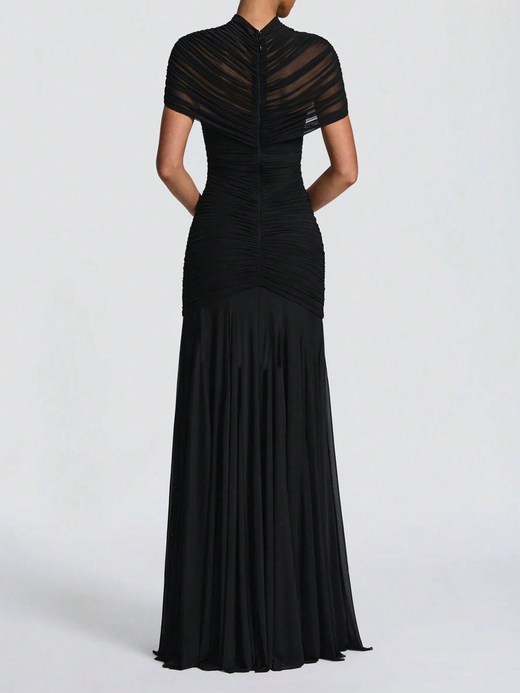 Double-Layer Mesh Elegant & Fashionable Wedding Dress, Sexy Pleated Dress - image 2