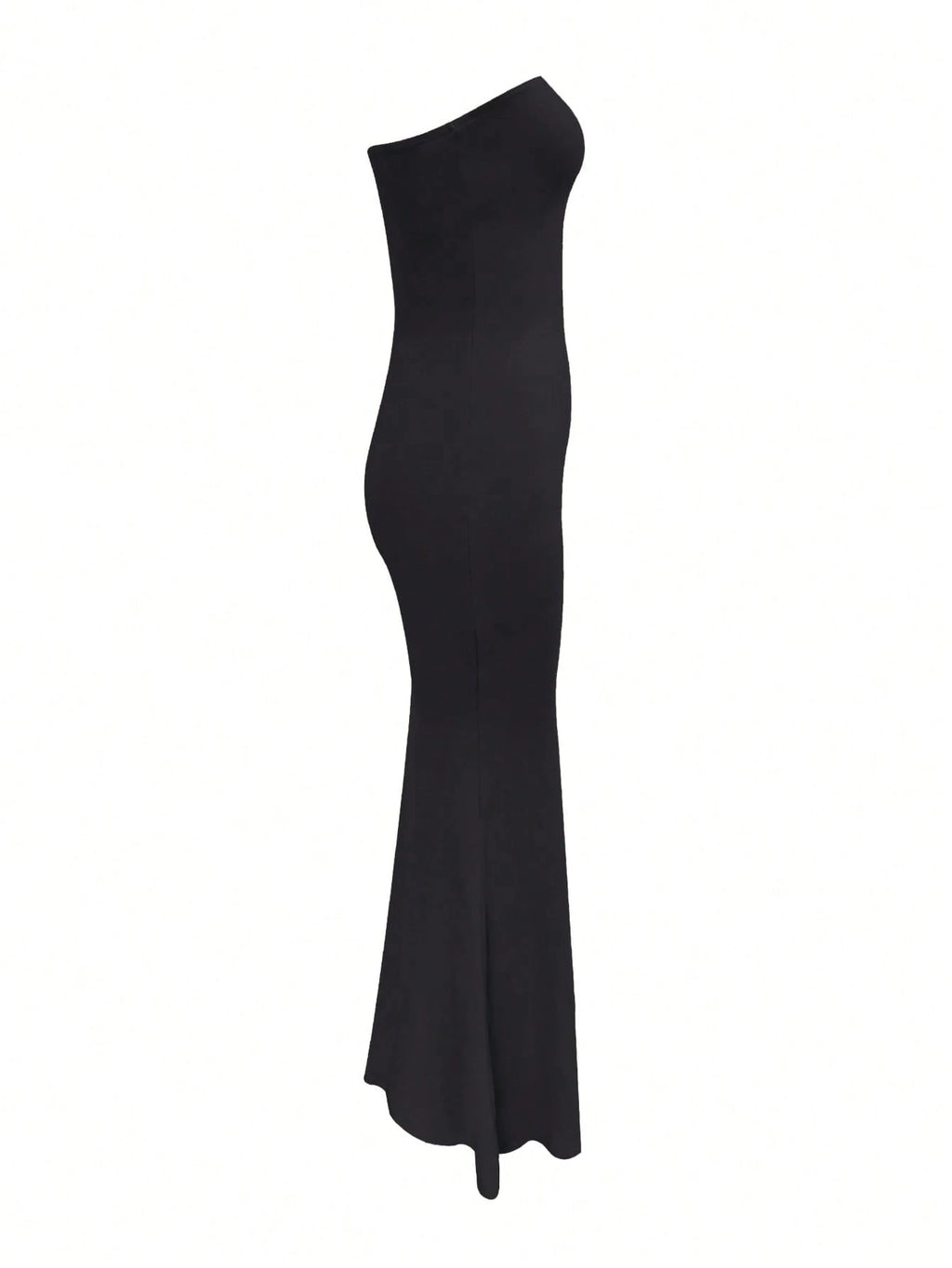 LovelyWholesale Women's Sexy Strapless Slimming Sheer Long Black