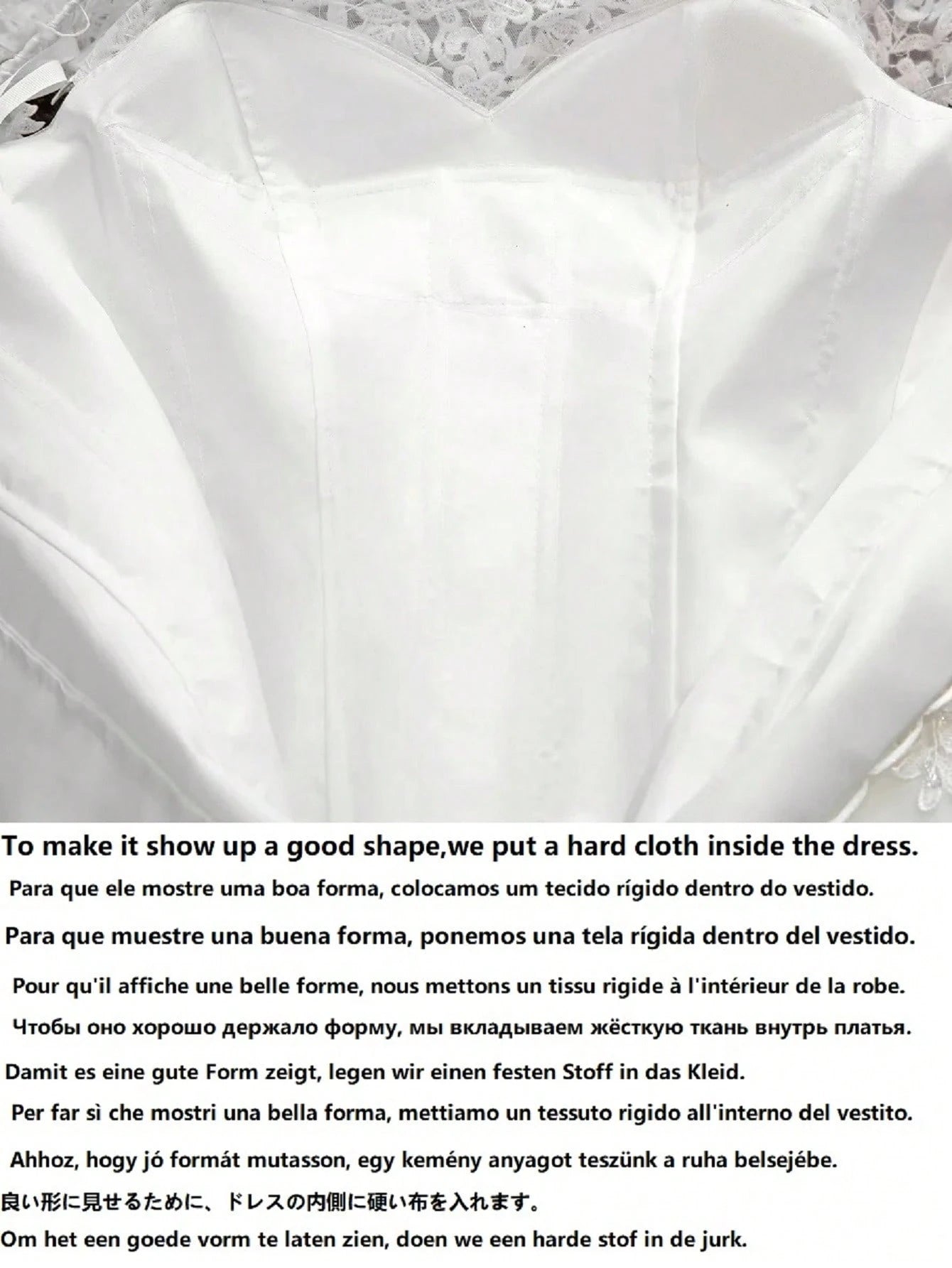 Elegant V-Neck A-Line Applique Handmade Beaded Wedding Dress For Bride Spring - image 7
