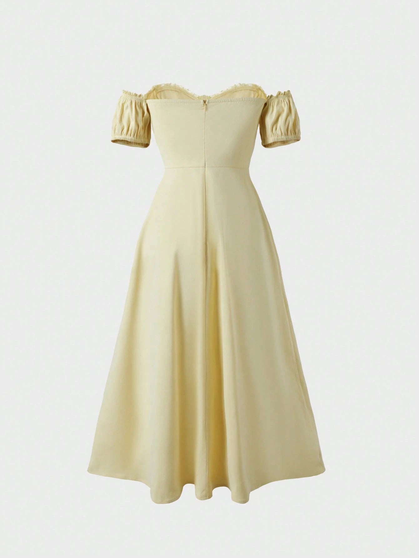 Glamful Elegant Sexy Charming Romantic Bodycon Off-Shoulder Dress,