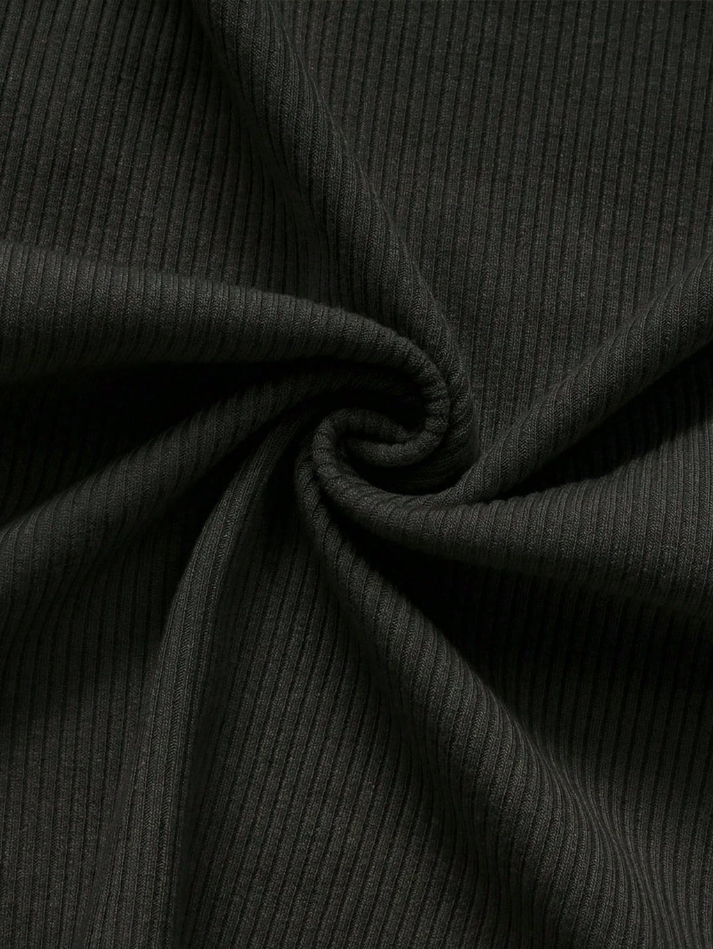 INAWLY French Knit V-Neck Waist-Defining A-Line Dress