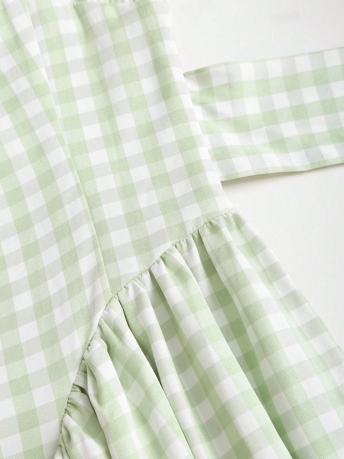 Sweetra French Romantic Plaid Flared Skirt Sweet Puff Dress Spaghetti Strap Summer Dress For Women - image 13