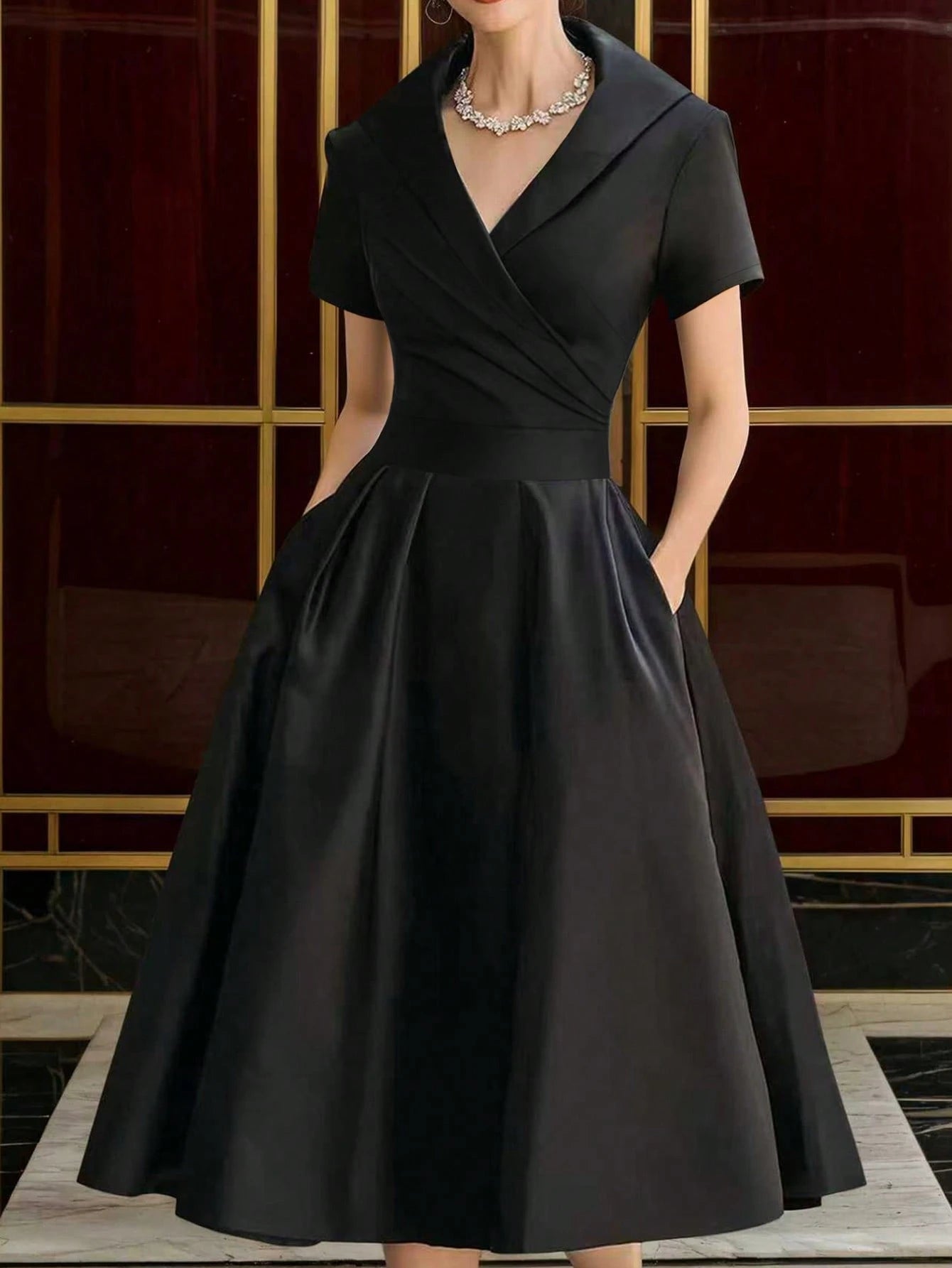 European And American Style French Elegant Fashion Turndown Collar
