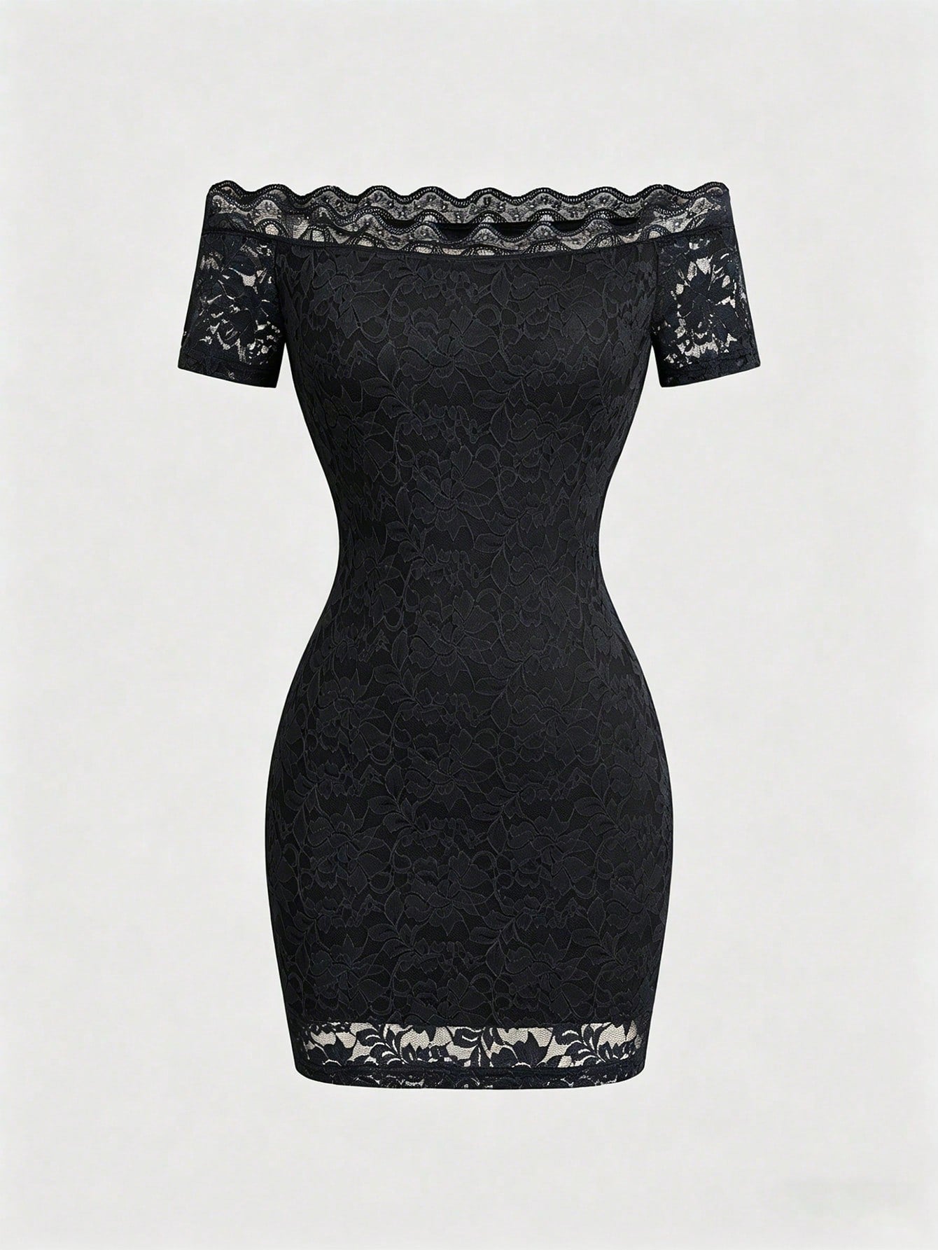 Celisse Lace Off-Shoulder Sexy & Elegant Women's Mini Dress