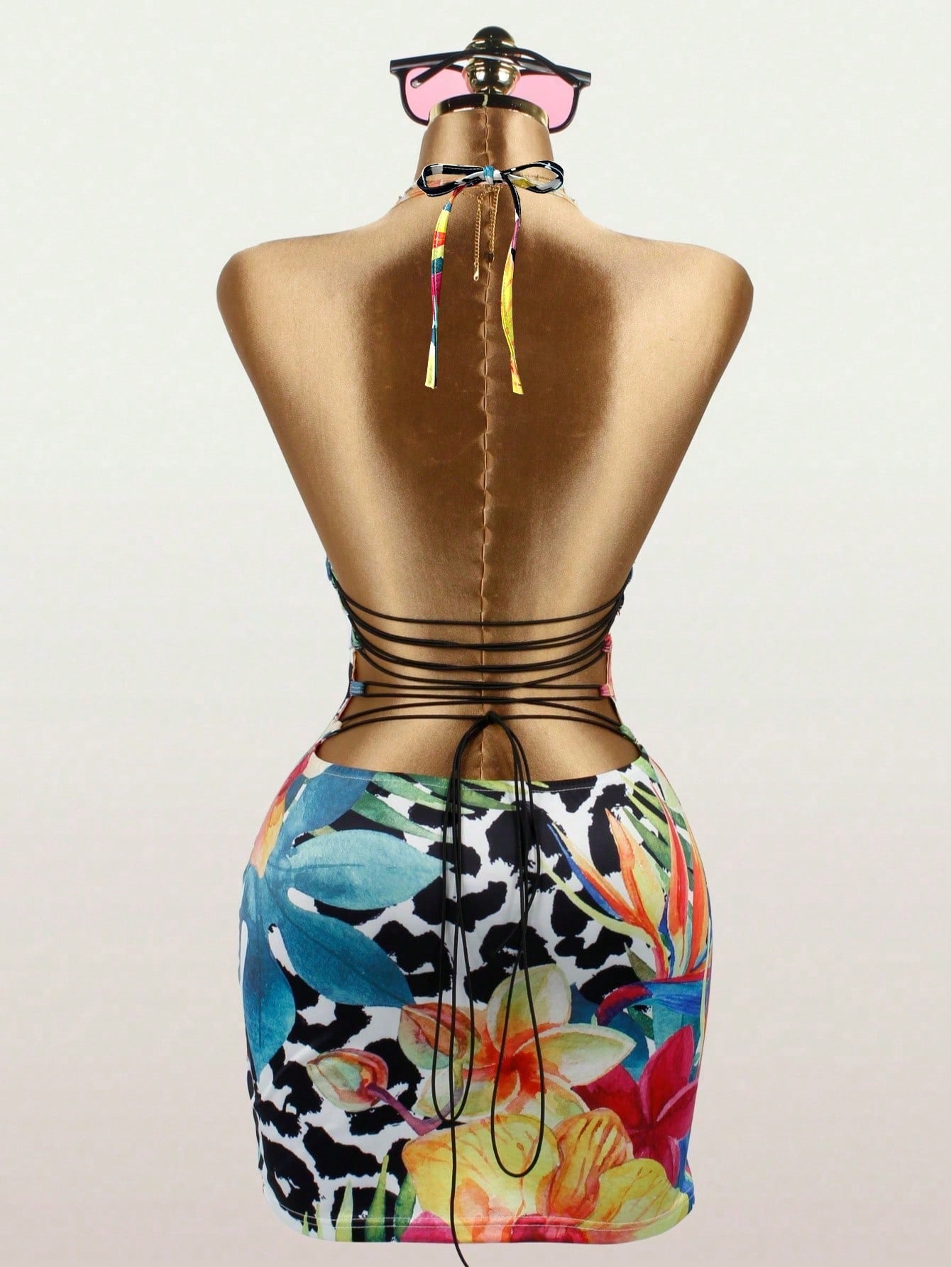 Inmen Sexy Retro Sleeveless Spaghetti Strap Dress, Flowing Elegant
