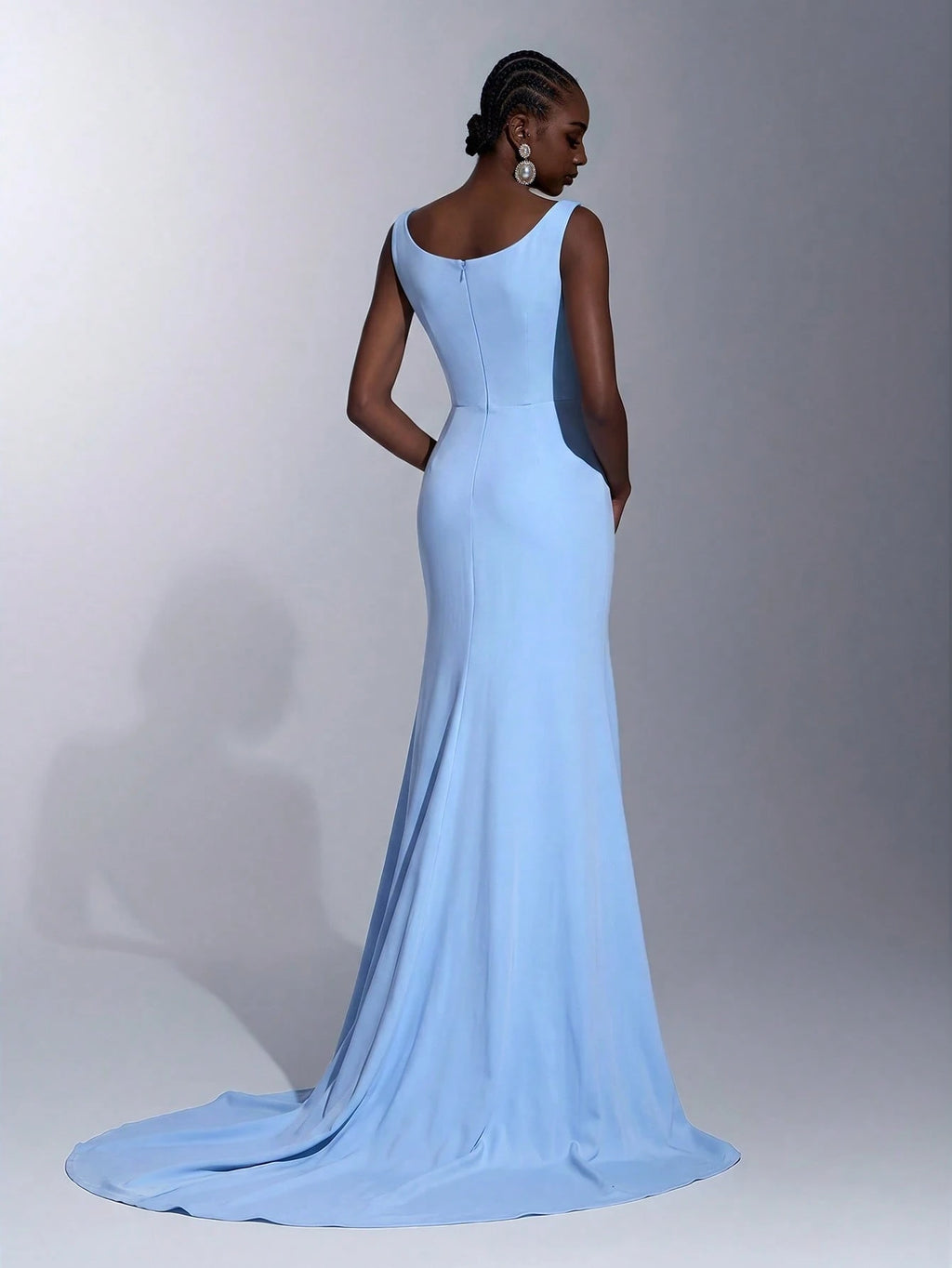 Elitara White Summer Elegant Formal Party Wedding Women's Dress,Southern French Style Deep U-Neck Pleated - image 10