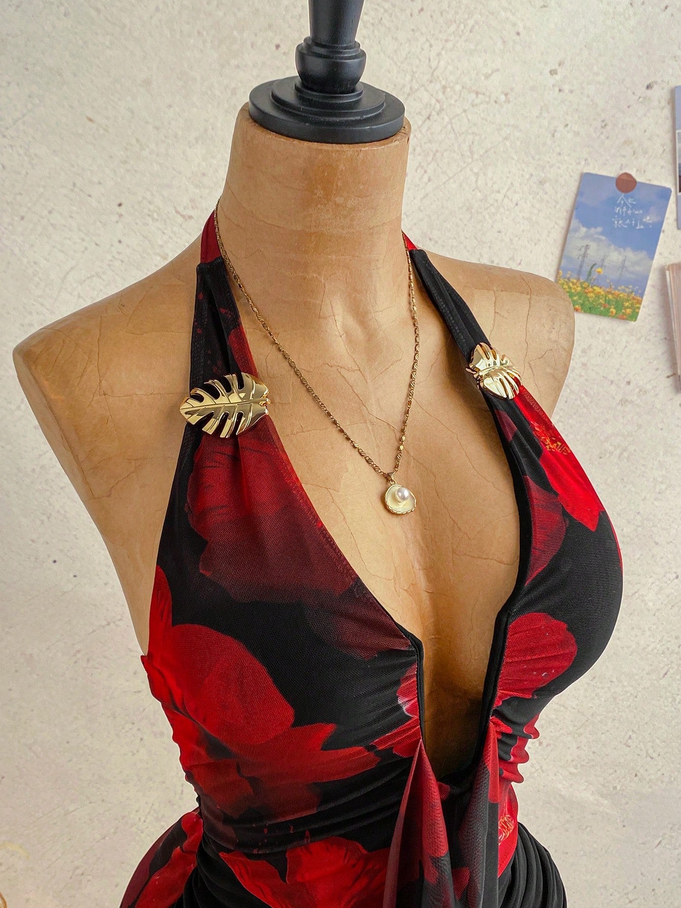 Ure Wave Women's Casual Vacation Sexy Ribbon Halter Bowknot Ruched