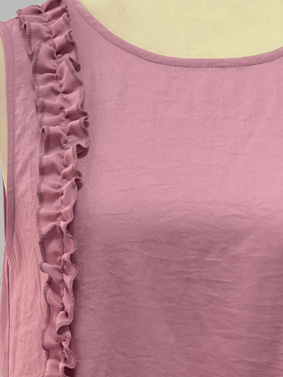 2026 Women's Casual Sleeveless Ruffle Mini Dress, Round Neck Loose A-Line Fit Side Pockets Summer Daily Wear - image 8