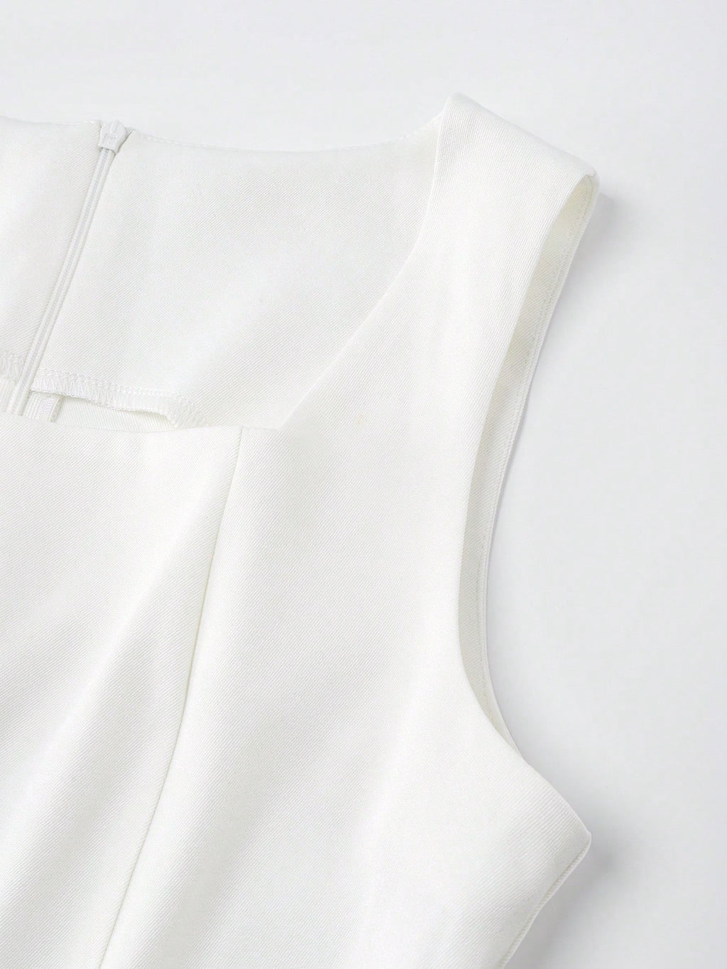 GlowEve Women's Sleeveless White Waist Cinched Mini Dress - image 10