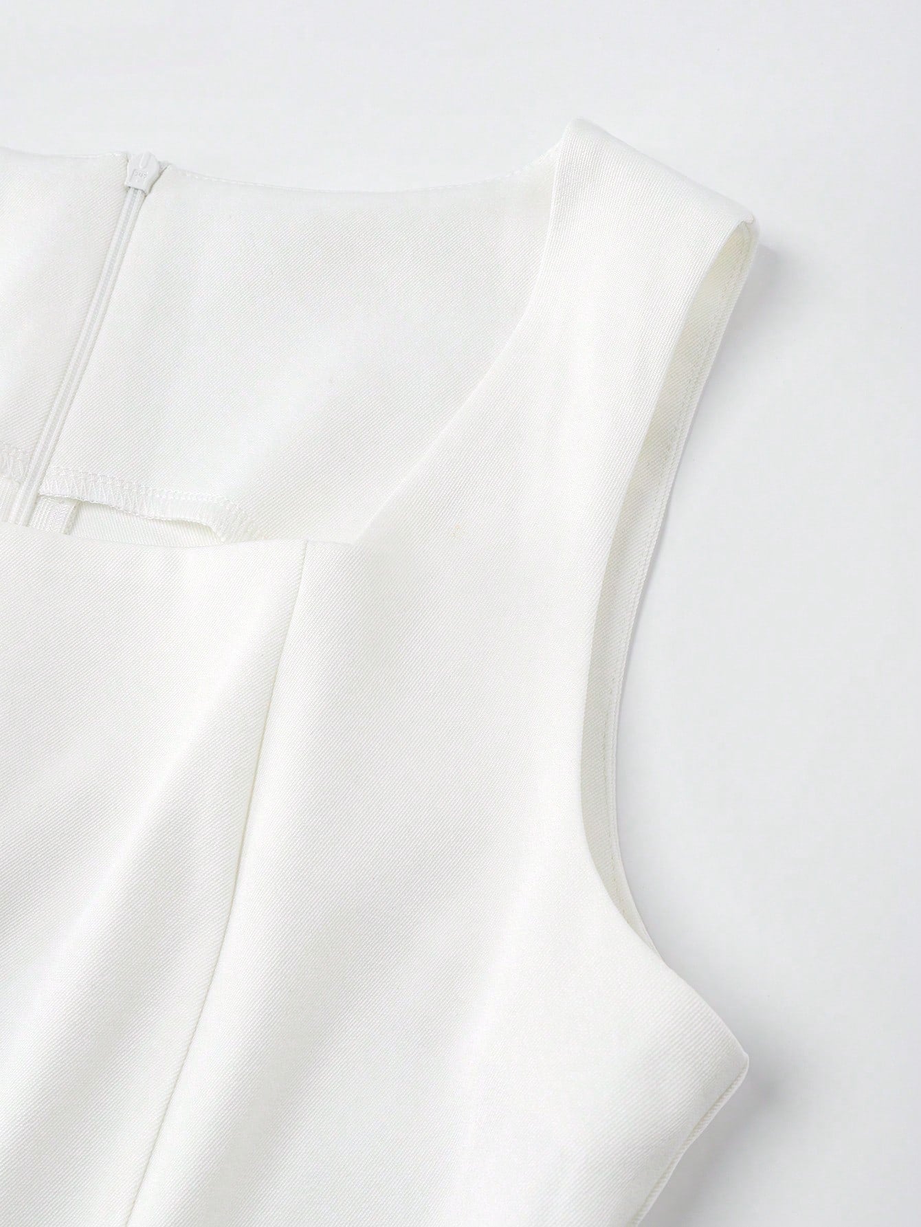 GlowEve Women's Sleeveless White Waist Cinched Mini Dress - image 10