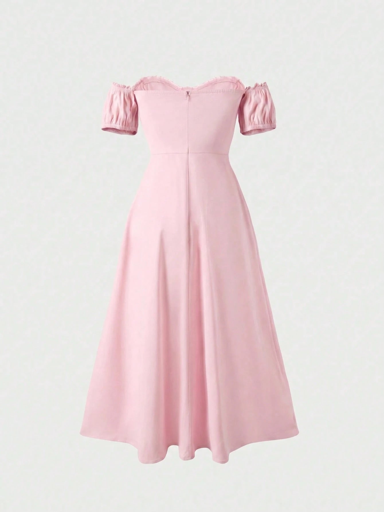 Glamful Elegant Sexy Charming Romantic Bodycon Off-Shoulder Dress,