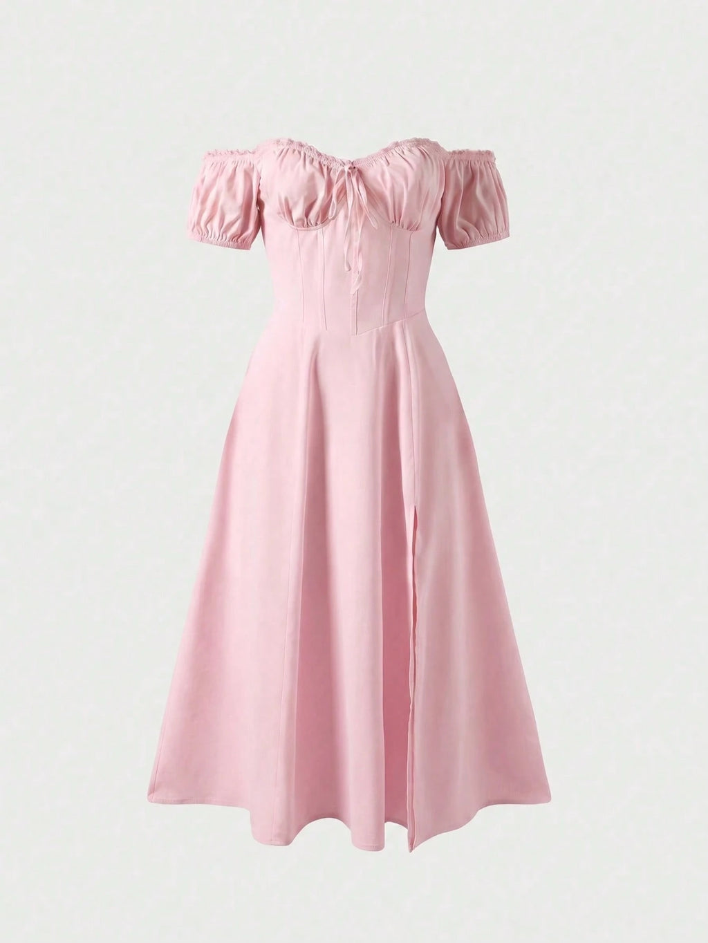 Glamful Elegant Sexy Charming Romantic Bodycon Off-Shoulder Dress,