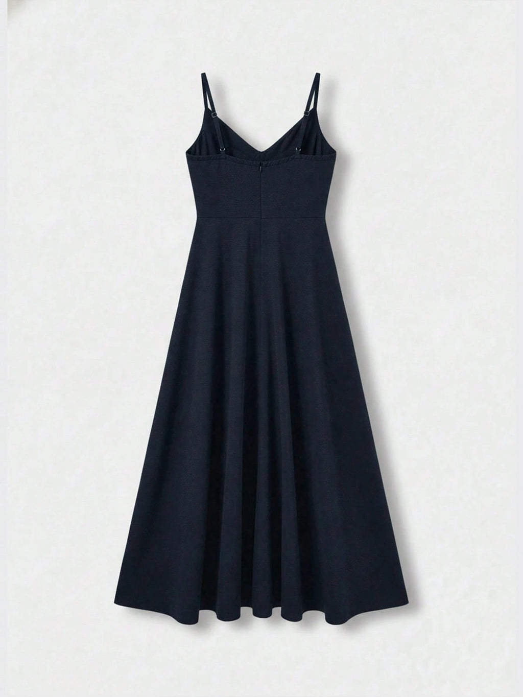 QUNGIGU Women's Elegant Spaghetti Strap Midi Dress V-Neck Linen Textured Backless High Waist Summer Beach - image 17