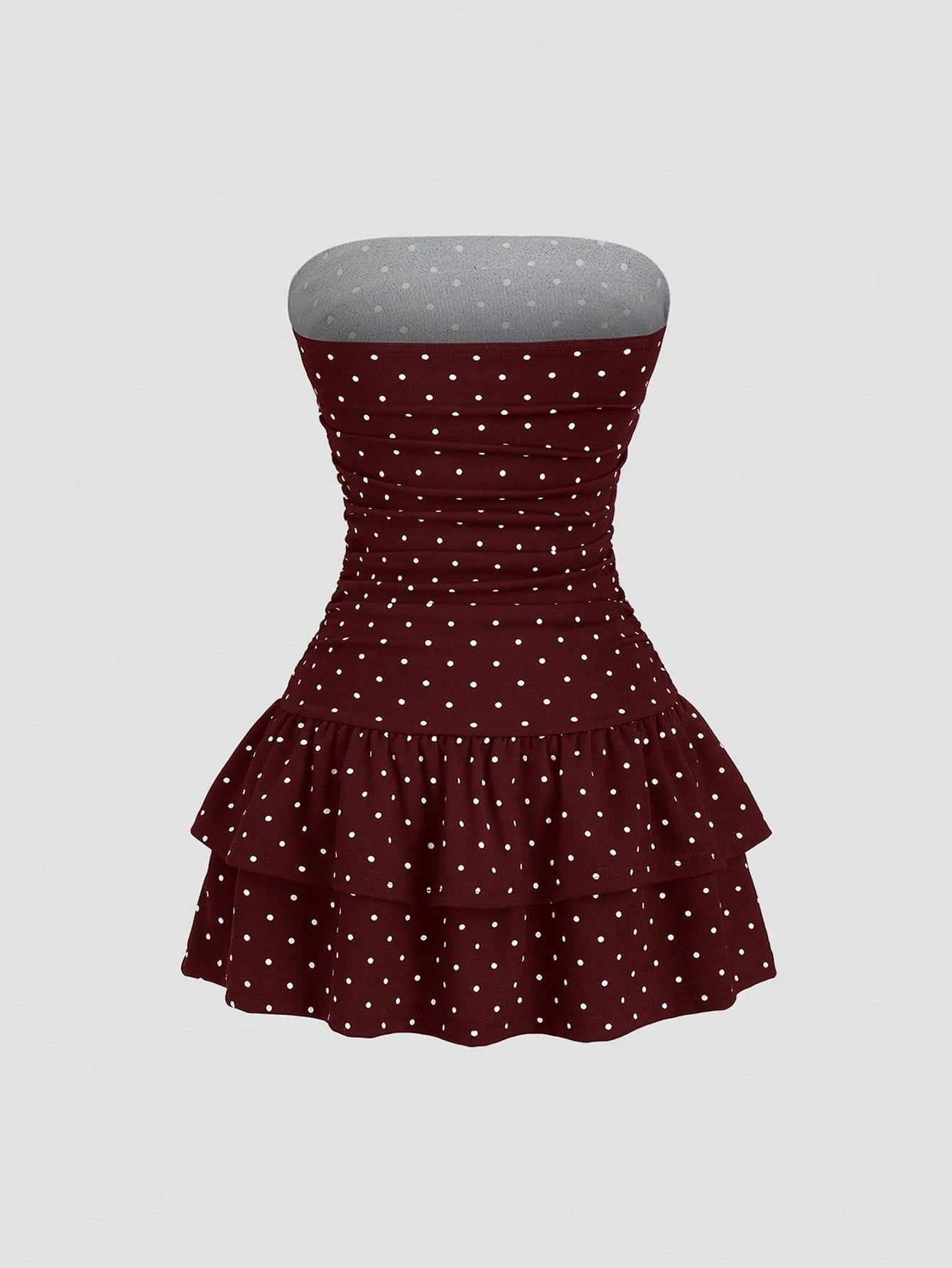Sweetra Black And White Polka Dot Summer Cute Picnic Dress,French