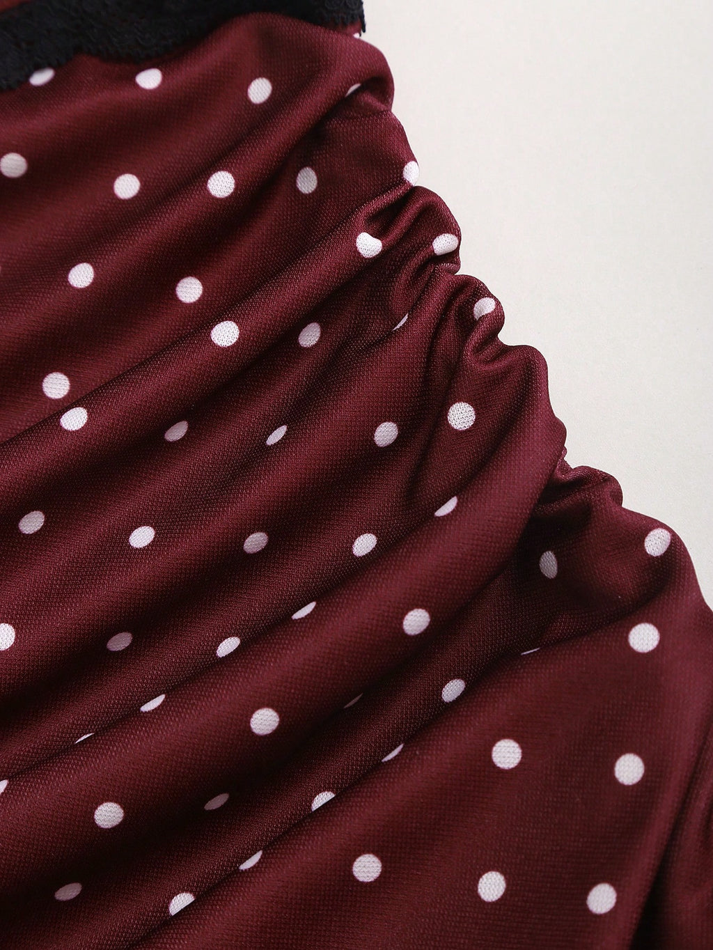 Sweetra Black And White Polka Dot Summer Cute Picnic Dress,French