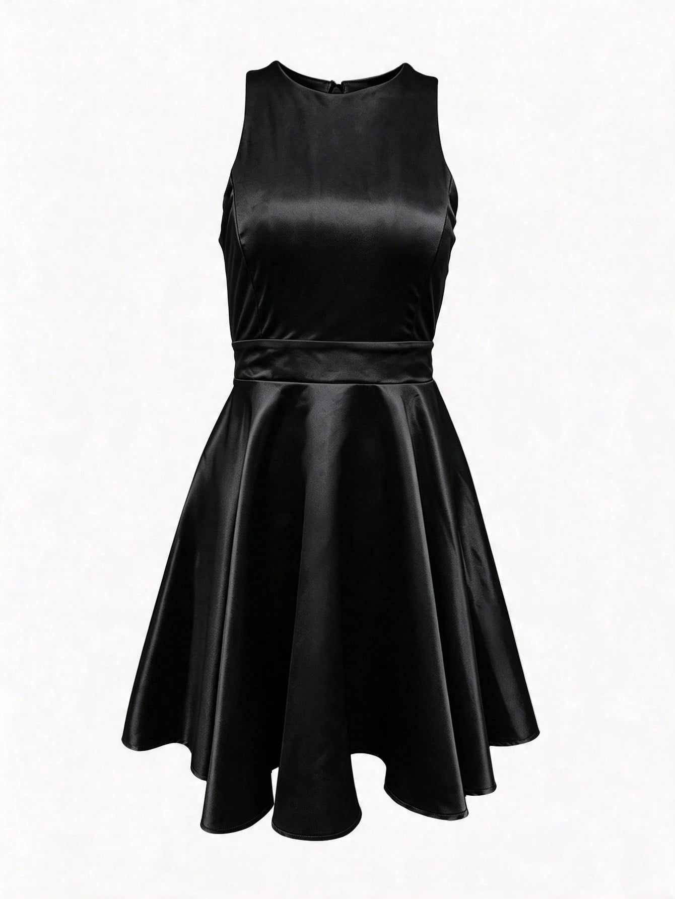 Women's Elegant Romantic Short A-Line Puff Dress, Halter Neck Backless Dress Party White Summer - image 7