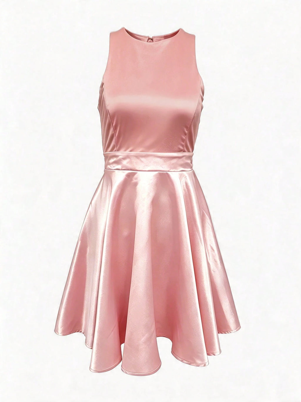 Women's Elegant Romantic Short A-Line Puff Dress, Halter Neck Backless Dress Party White Summer - image 11