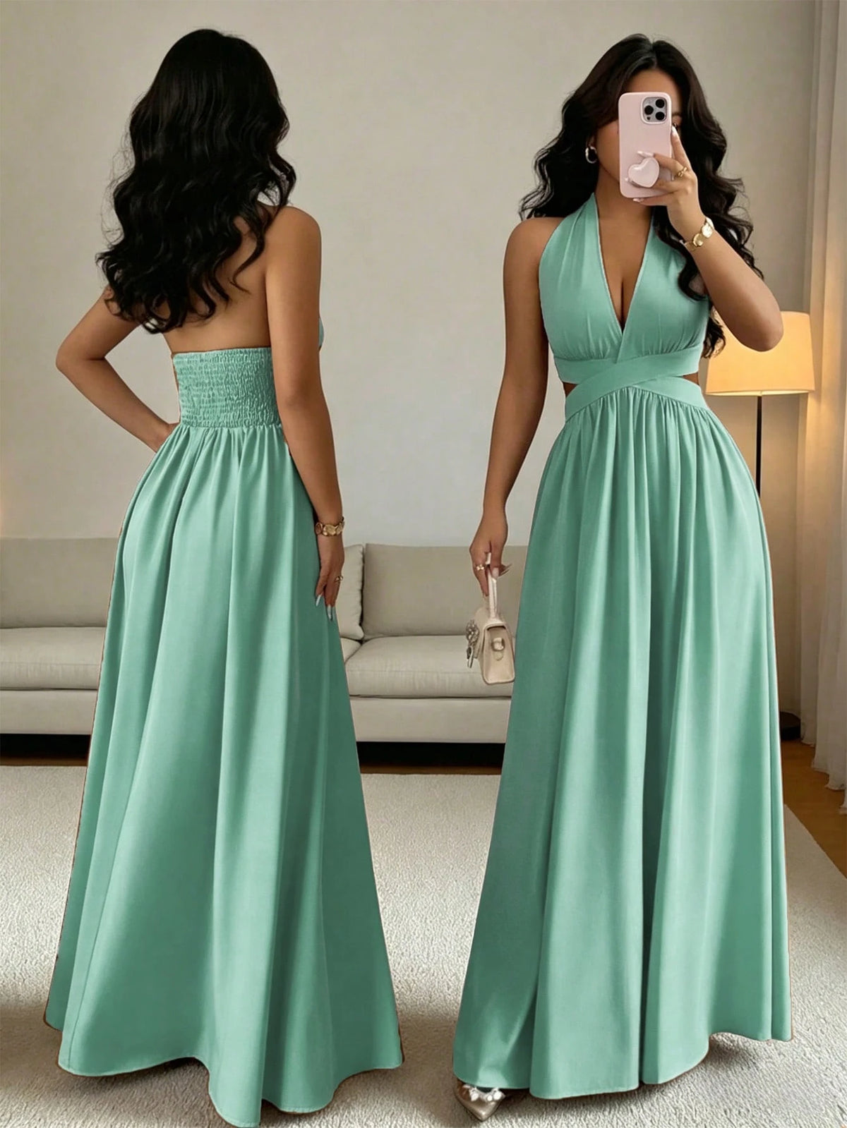 Women's Lilac Purple Elegant Party Dress