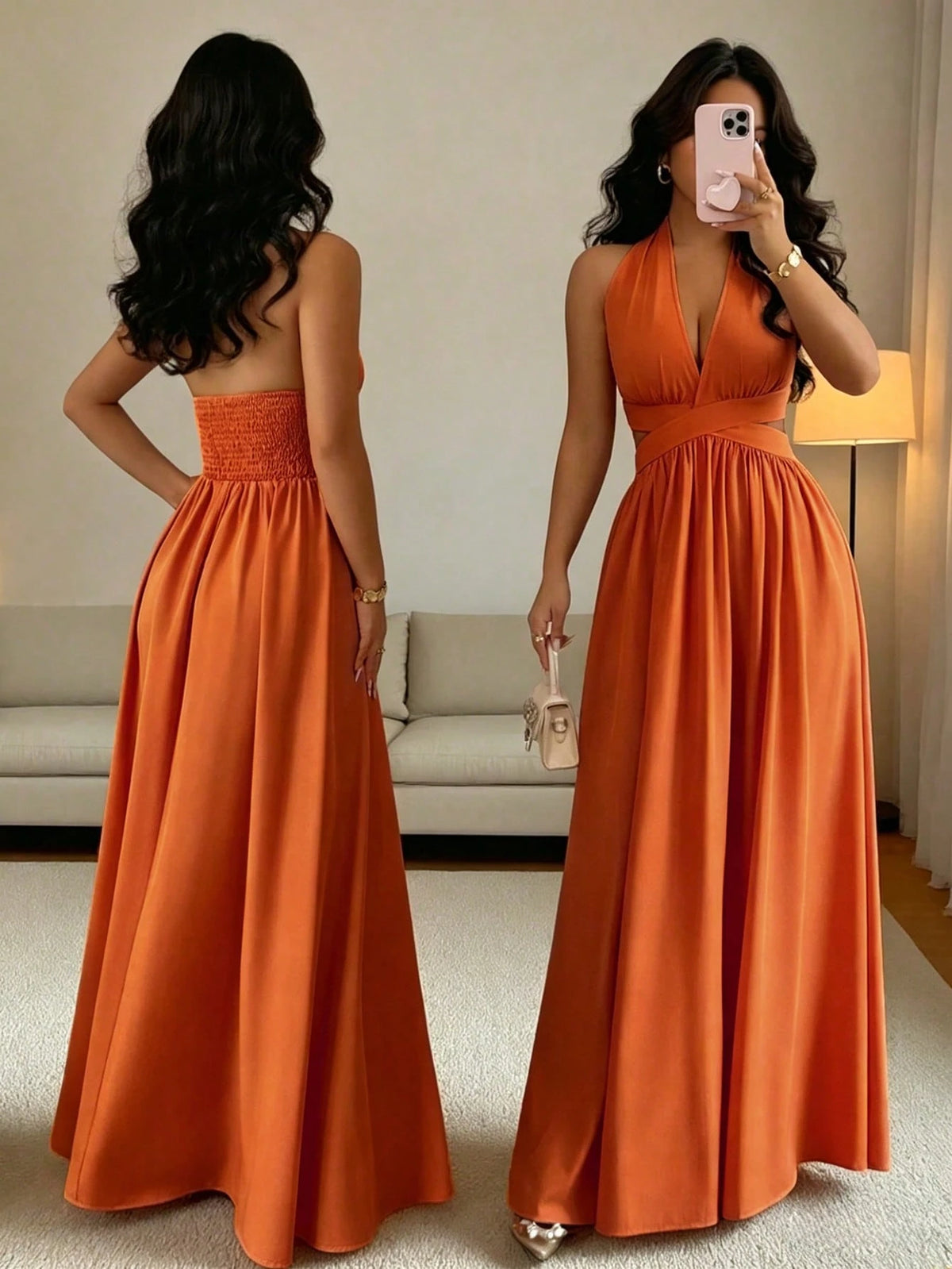 Women's Lilac Purple Elegant Party Dress