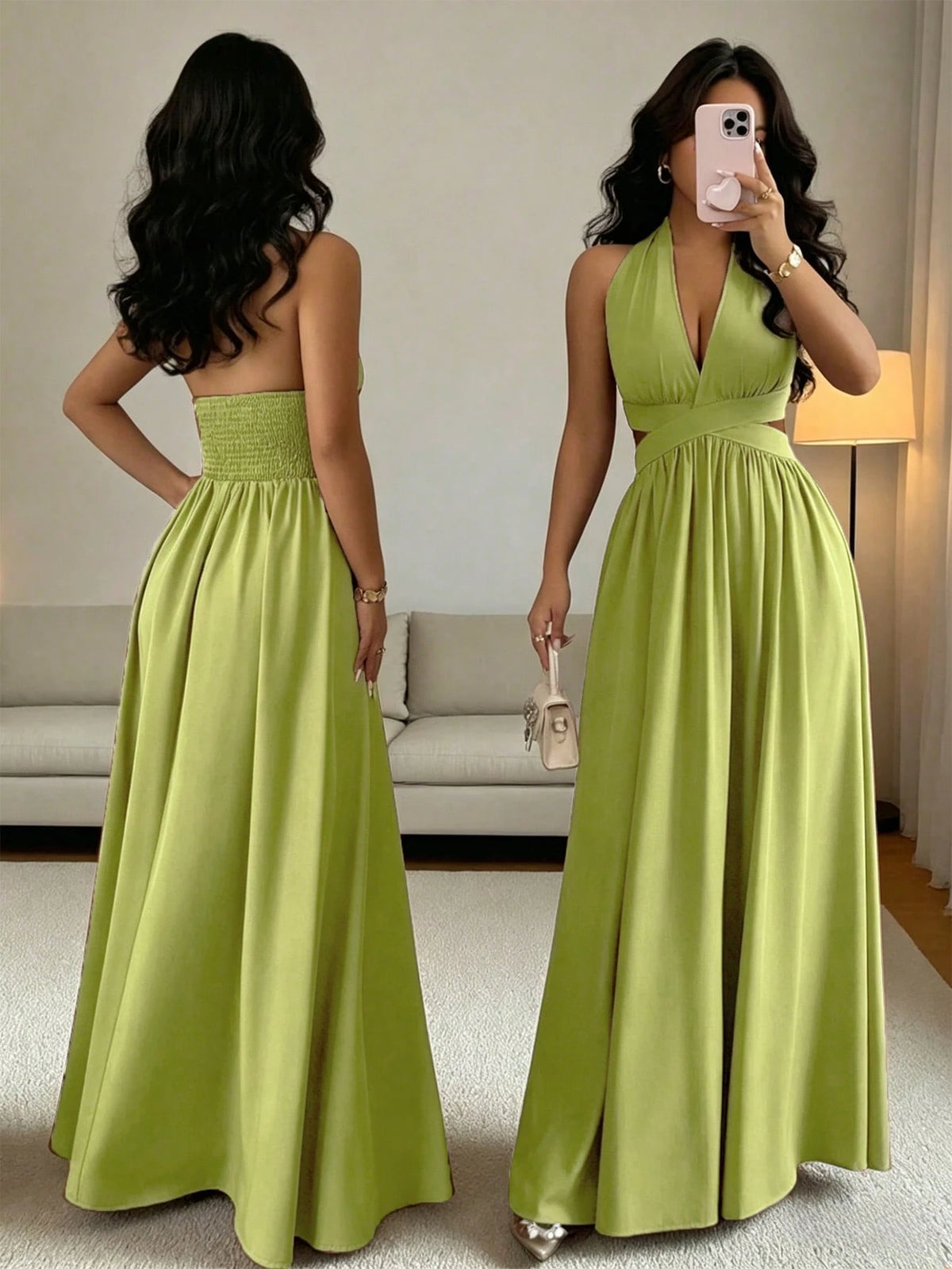 Women's Lilac Purple Elegant Party Dress