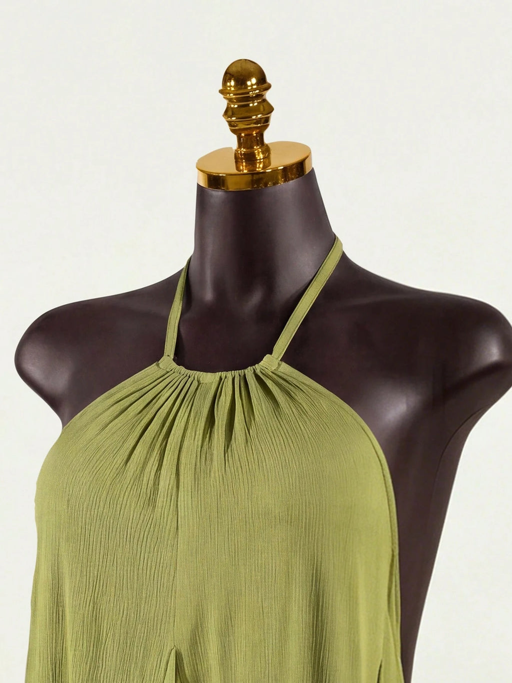 SaltGleam SaltGleam Women's Sexy Solid Color Backless Halter Neck
