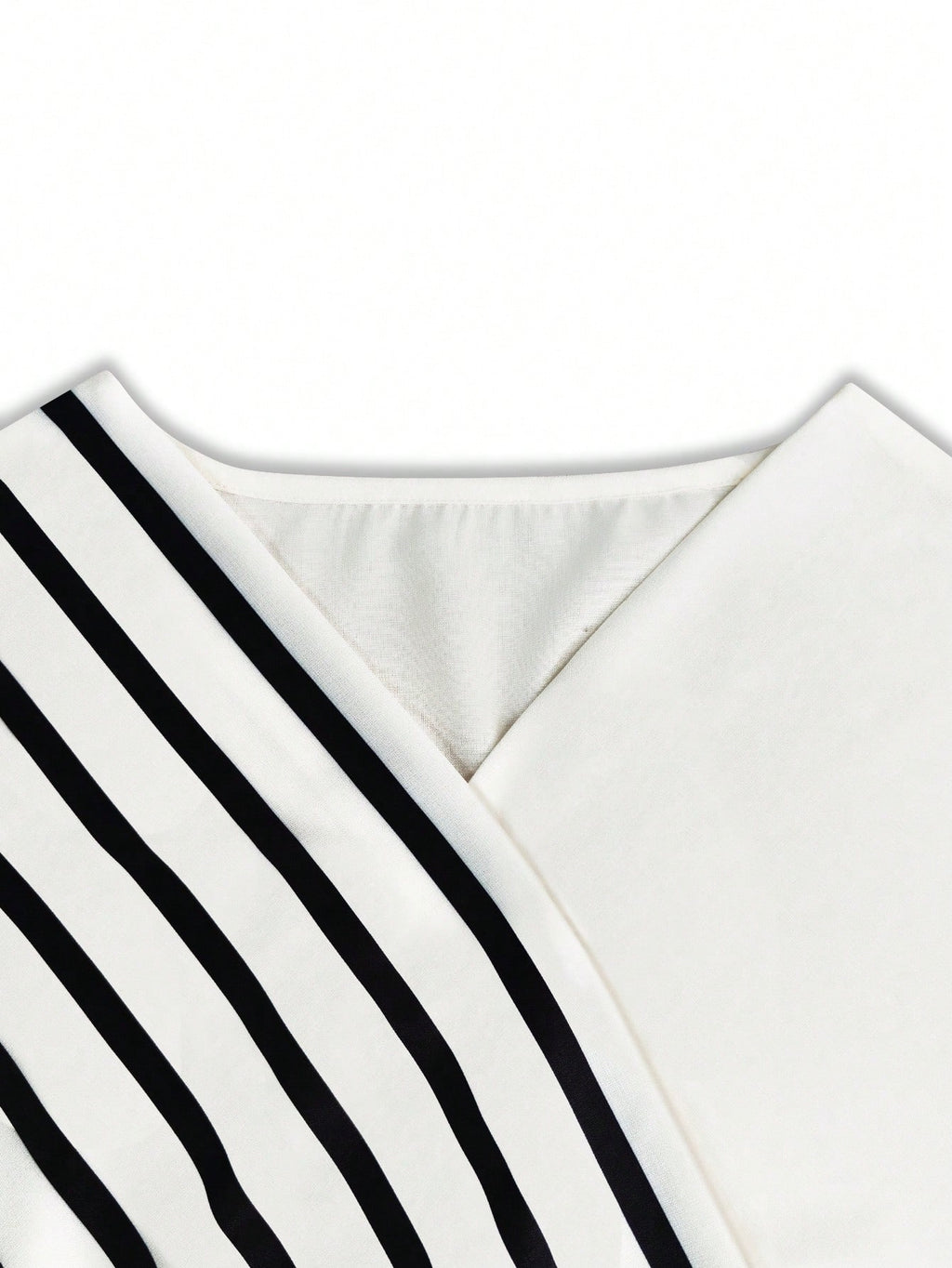 Breezaya +Women's V-Neck Striped Patchwork Casual Vacation Dress,