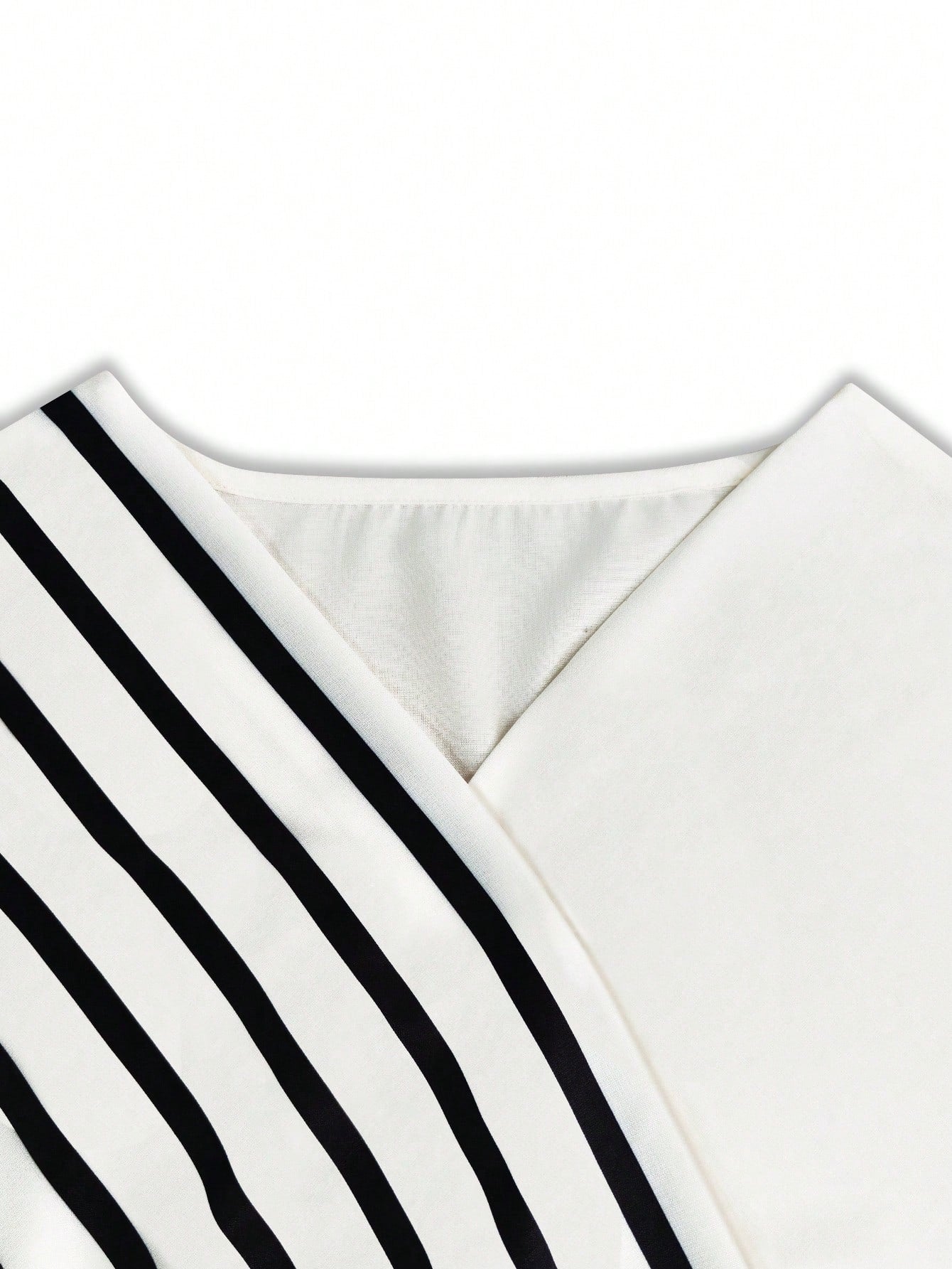 Breezaya +Women's V-Neck Striped Patchwork Casual Vacation Dress,