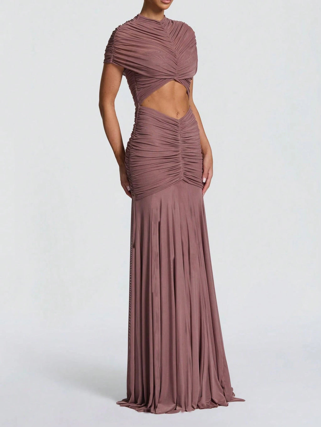 Double-Layer Mesh Elegant & Fashionable Wedding Dress, Sexy Pleated Dress - image 13