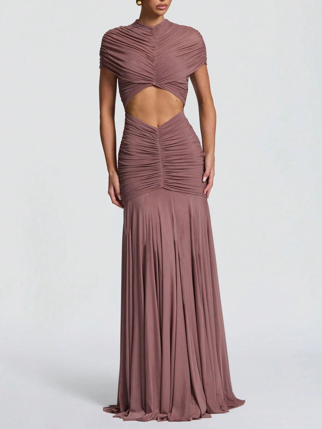 Double-Layer Mesh Elegant & Fashionable Wedding Dress, Sexy Pleated Dress - image 16