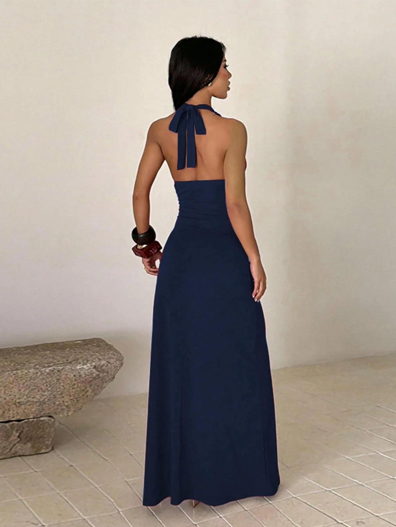 Summer, Elegant Party Dress, Waist Pleated Luxury Evening Dress With