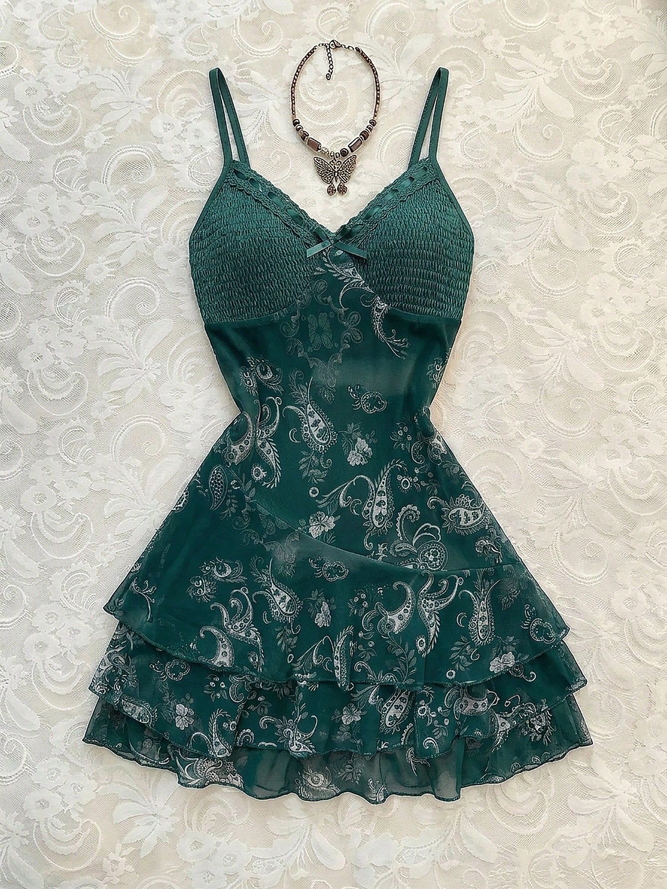 Flirla Women's Summer Dress In All Shades Of Brown,Floral Print &