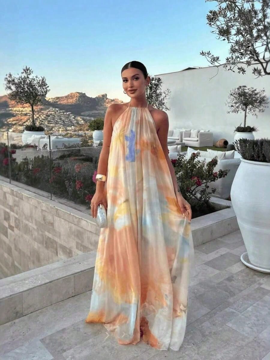 Dresses For WomenVacation Fits Halter Sleeveless Long Dress