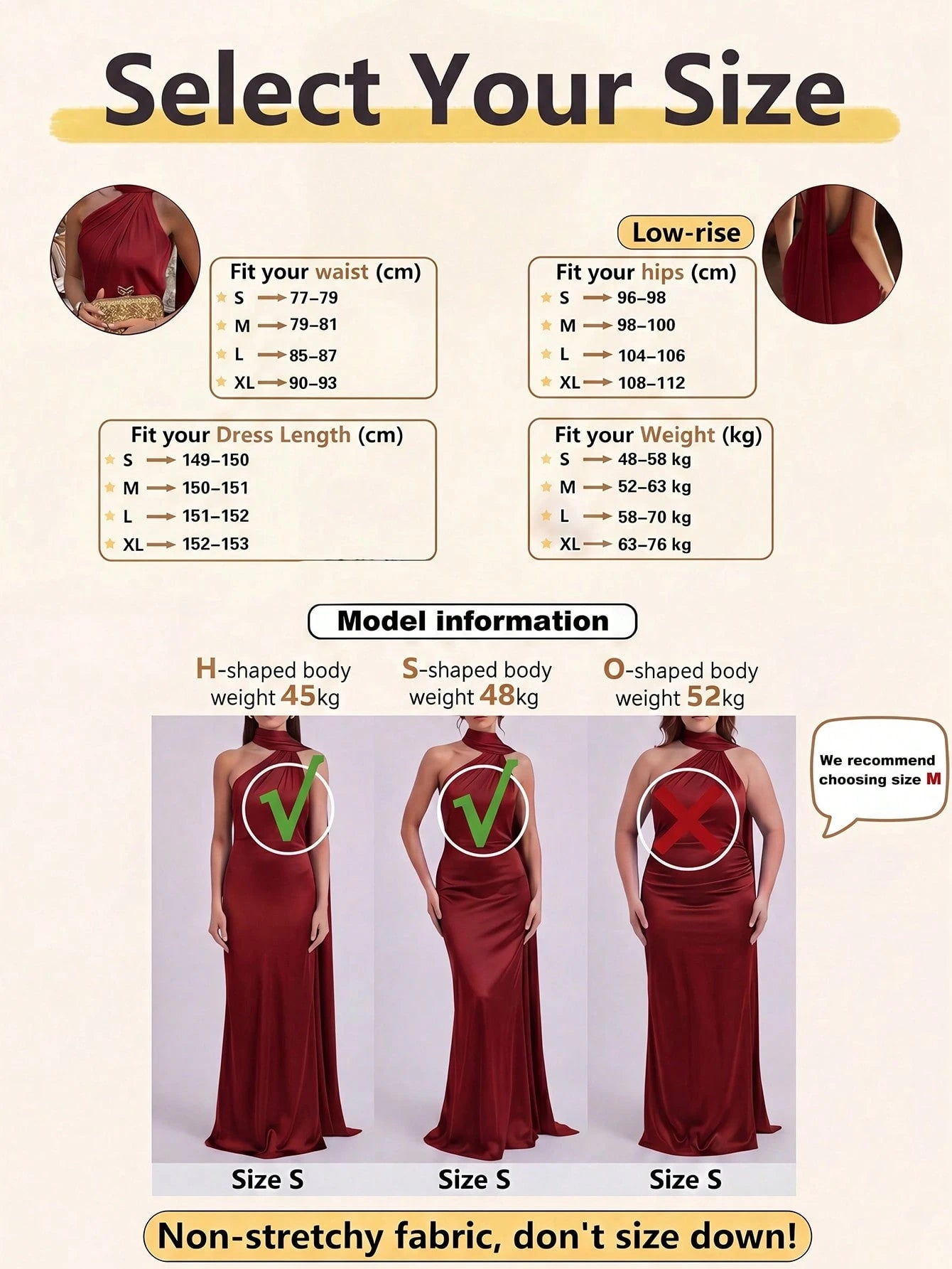 Basrey New Elegant Red Solid Color Halter Neck Button High Waist Satin Backless Cinched Waist Party Maxi - image 14