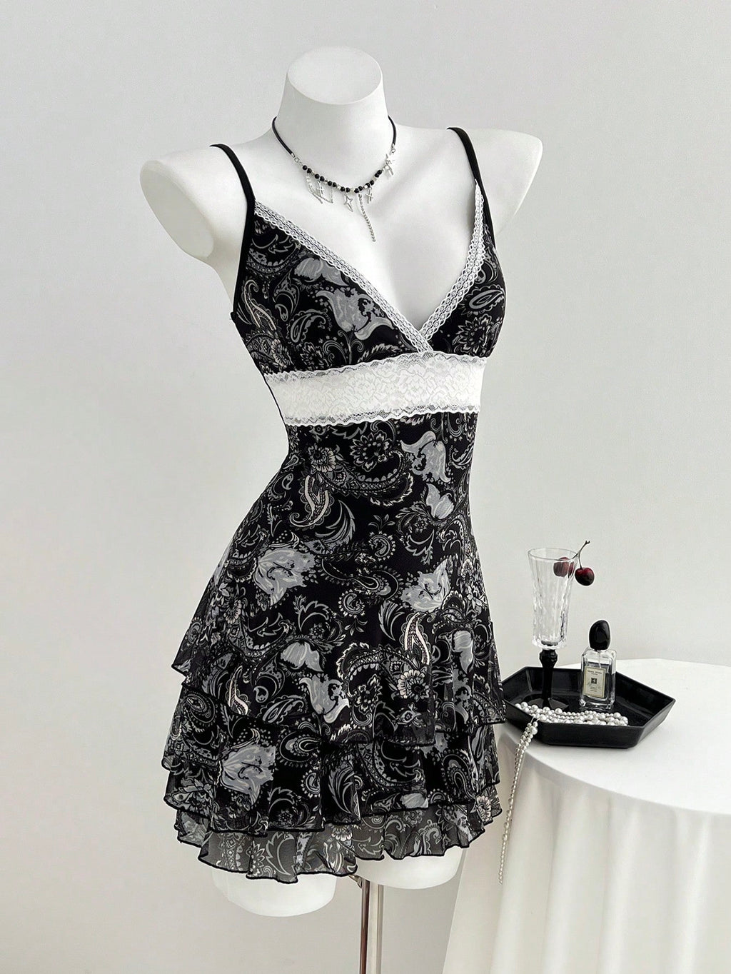 Flirla Women's Summer Dress In All Shades Of Brown,Floral Print &