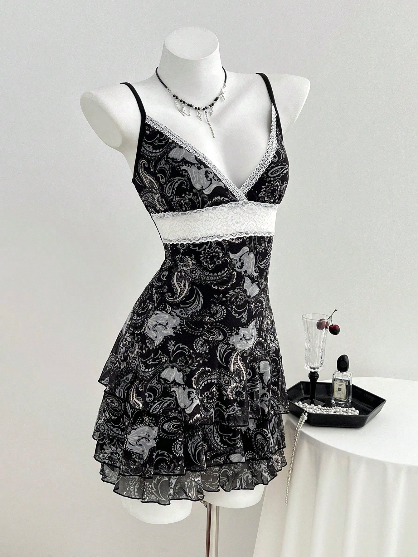 Flirla Women's Summer Dress In All Shades Of Brown,Floral Print &
