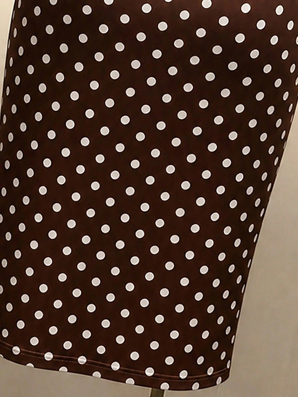 Resyla New Fashion Casual Versatile Polka Dot Bodycon Knit Dress For