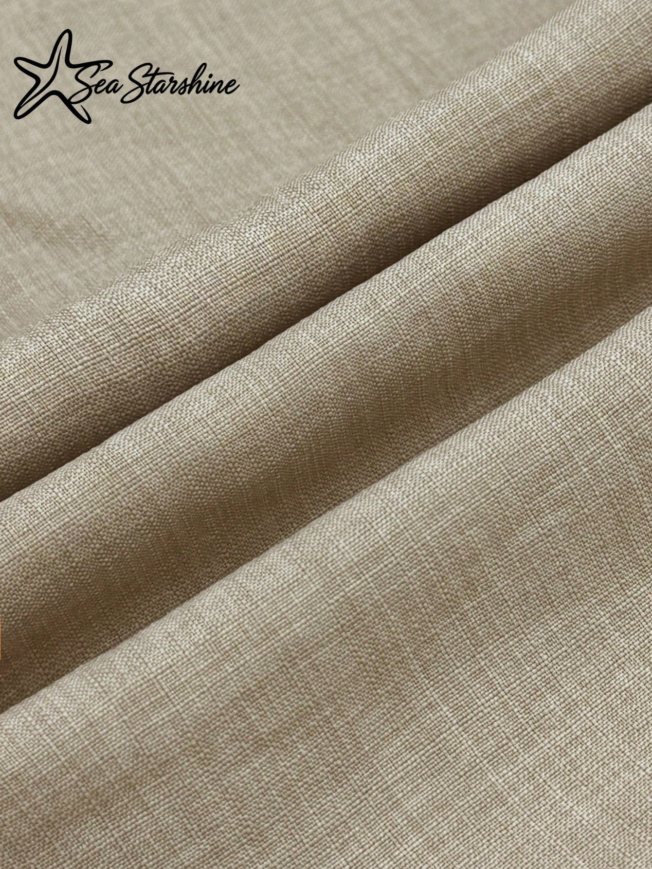 Starfish Women's Fashionable Versatile Minimalist Elegant Khaki Round Neck Sleeveless Dress, Suitable For - image 7