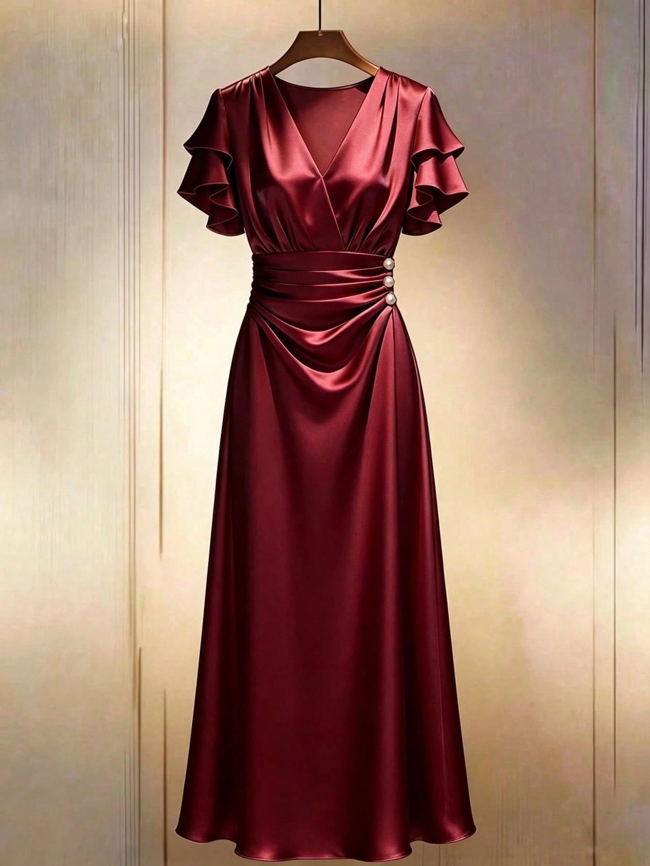 GlowEve Spring/Summer New Women's Long Dress With Waist Cinched