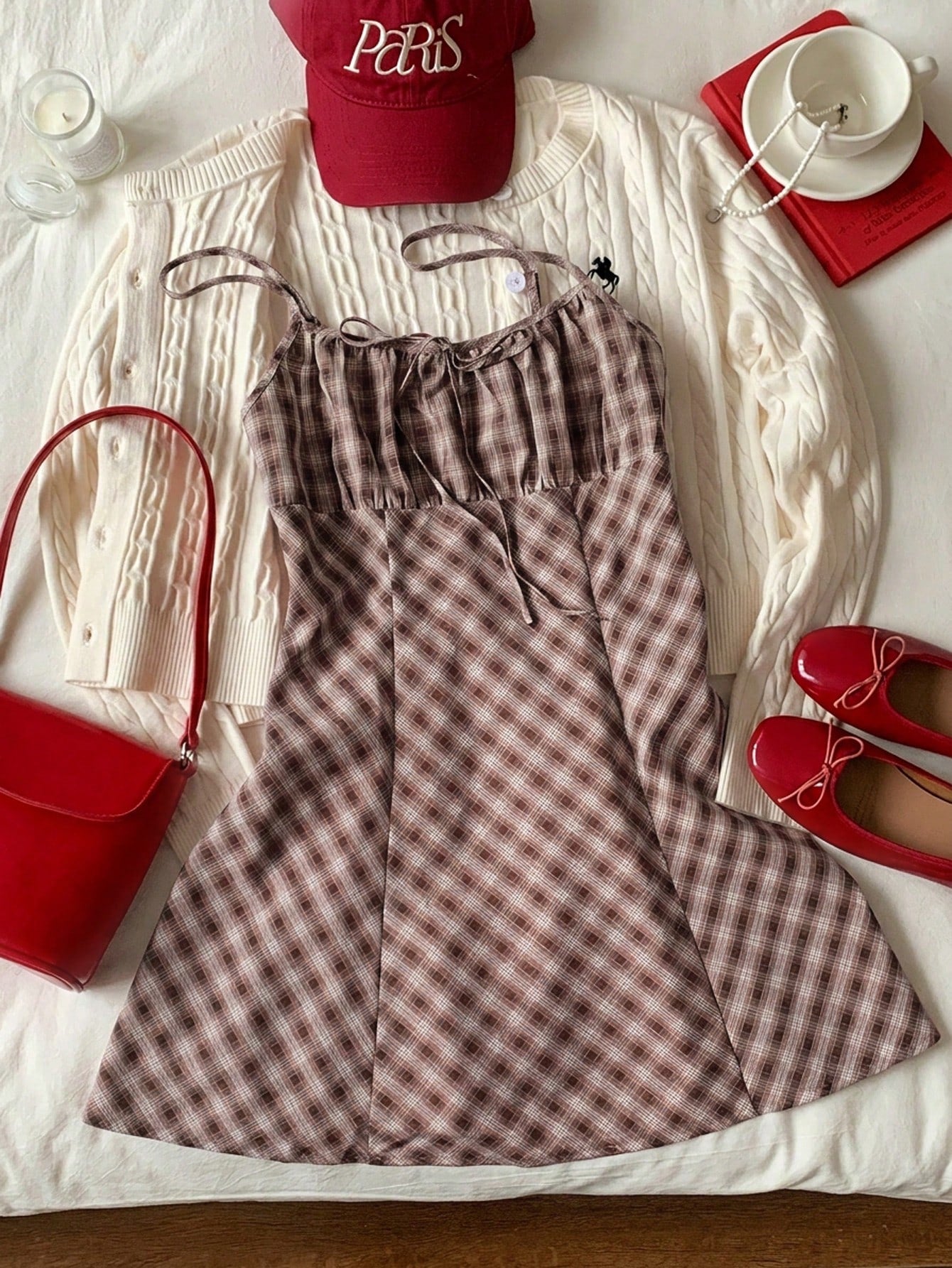 EZwear Pale Yellow Woven Slip Dress For Women, Romantic,Casual