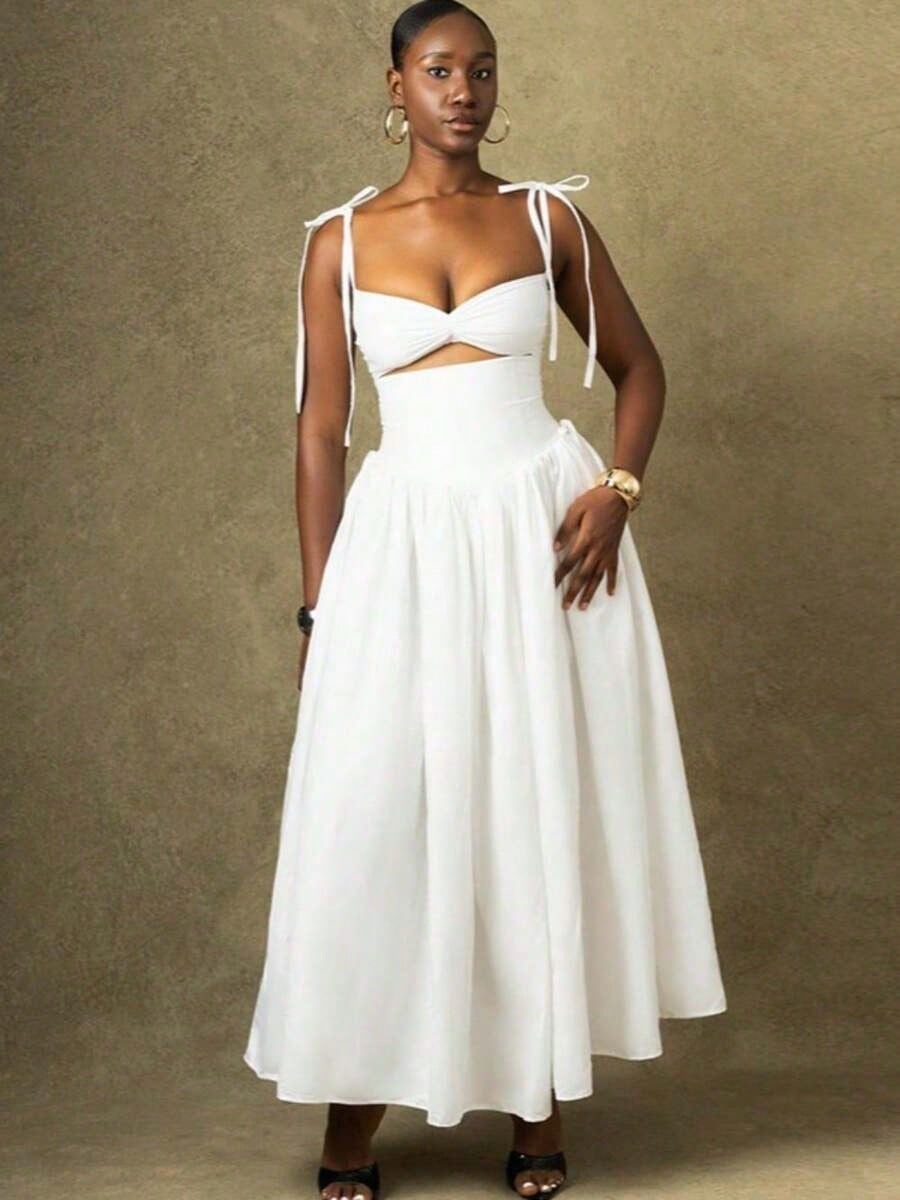 Summer Dresses For Women,High-End Stylish Solid Color Dress With