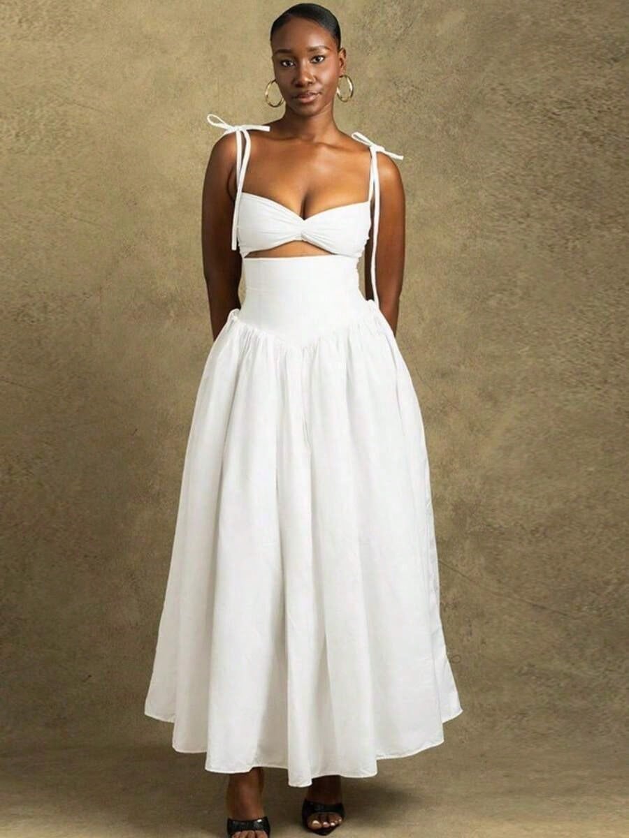 Summer Dresses For Women,High-End Stylish Solid Color Dress With