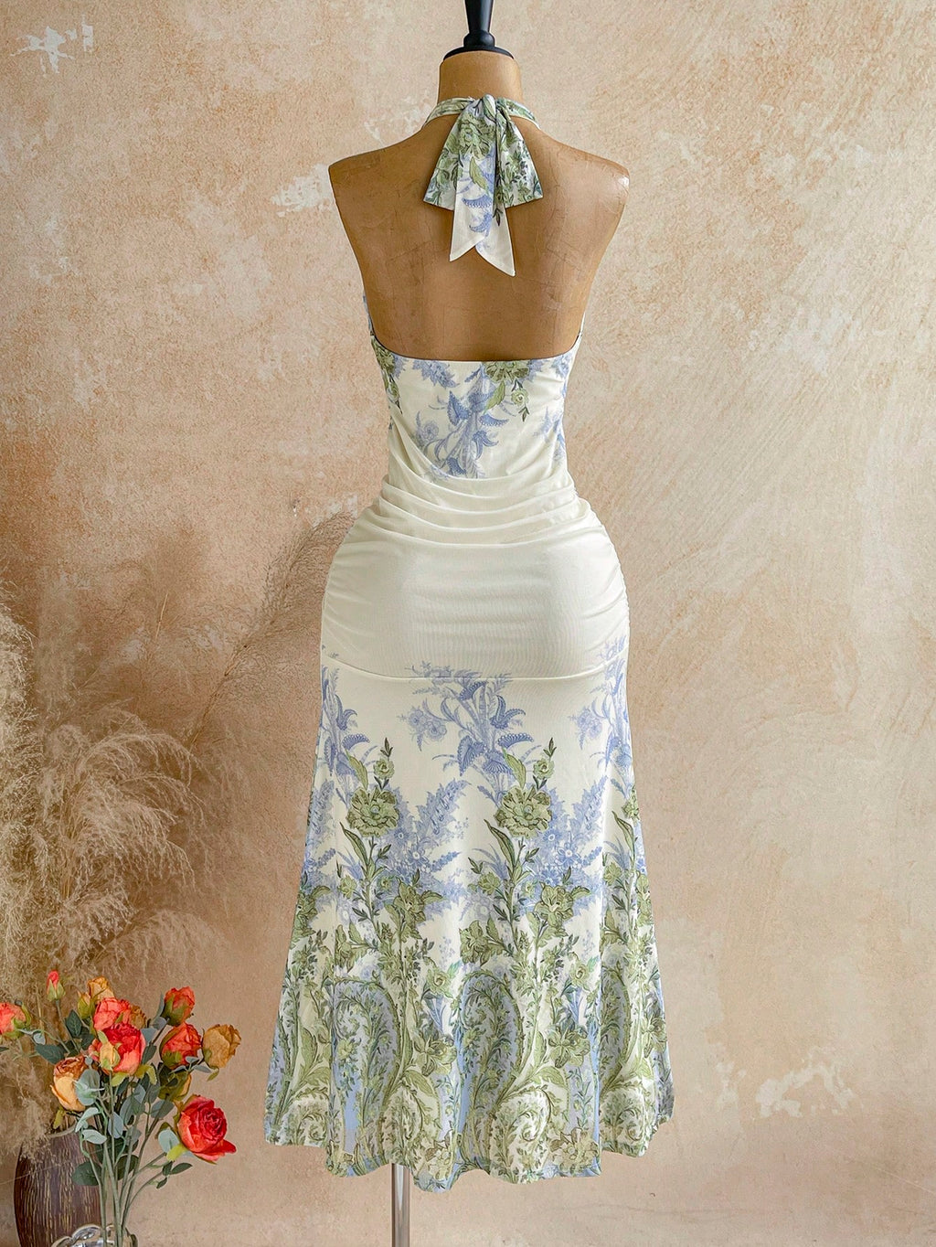 Soleia Mint Green Summer Elegant Holiday Vacation Holiday,Women's Boho Tropical Backless Metal Decor Mesh - image 2