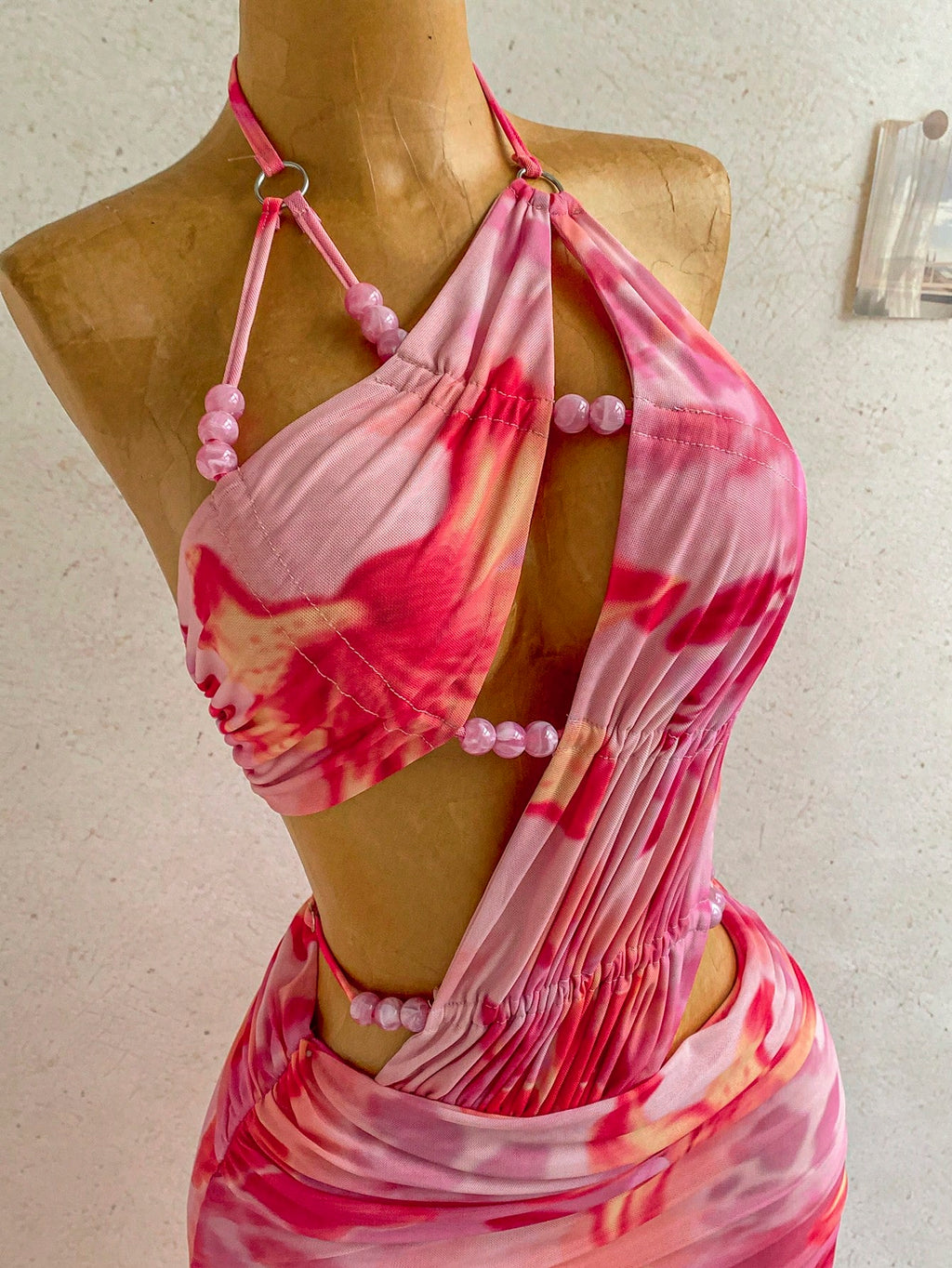 Soleia Women's Pink Floral Summer Casual Holiday Vacation Maxi