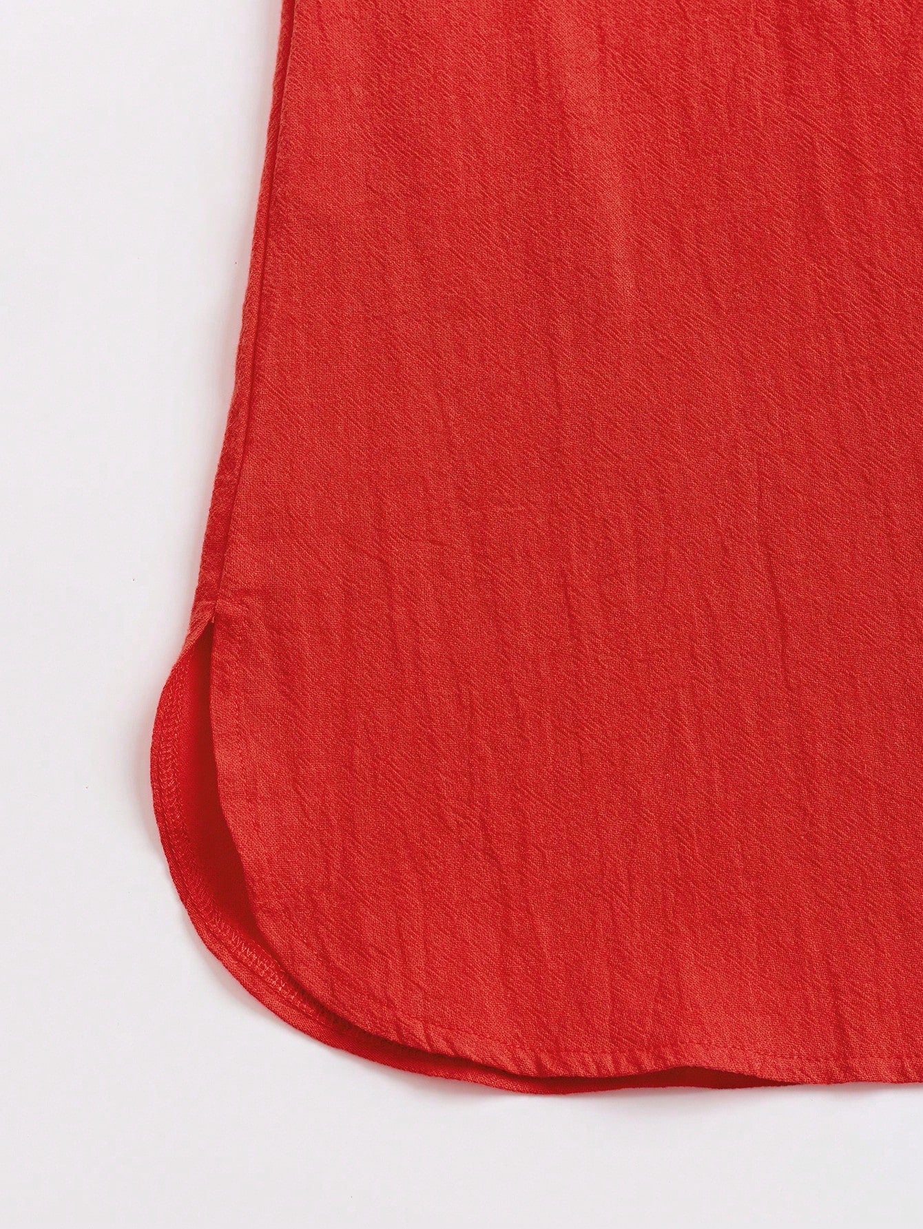 Balvessa Women's Loose Orange Red Vacation Dress For Summer Vacation