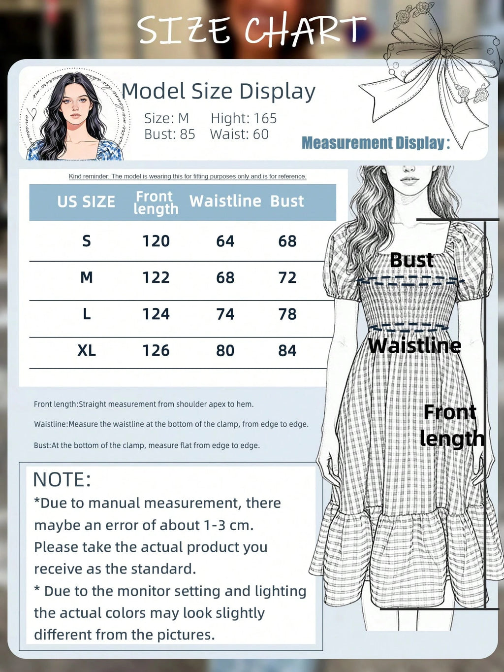 2026 Autumn Women's Plaid Elegant Bohemian Casual Elegant Outing Date