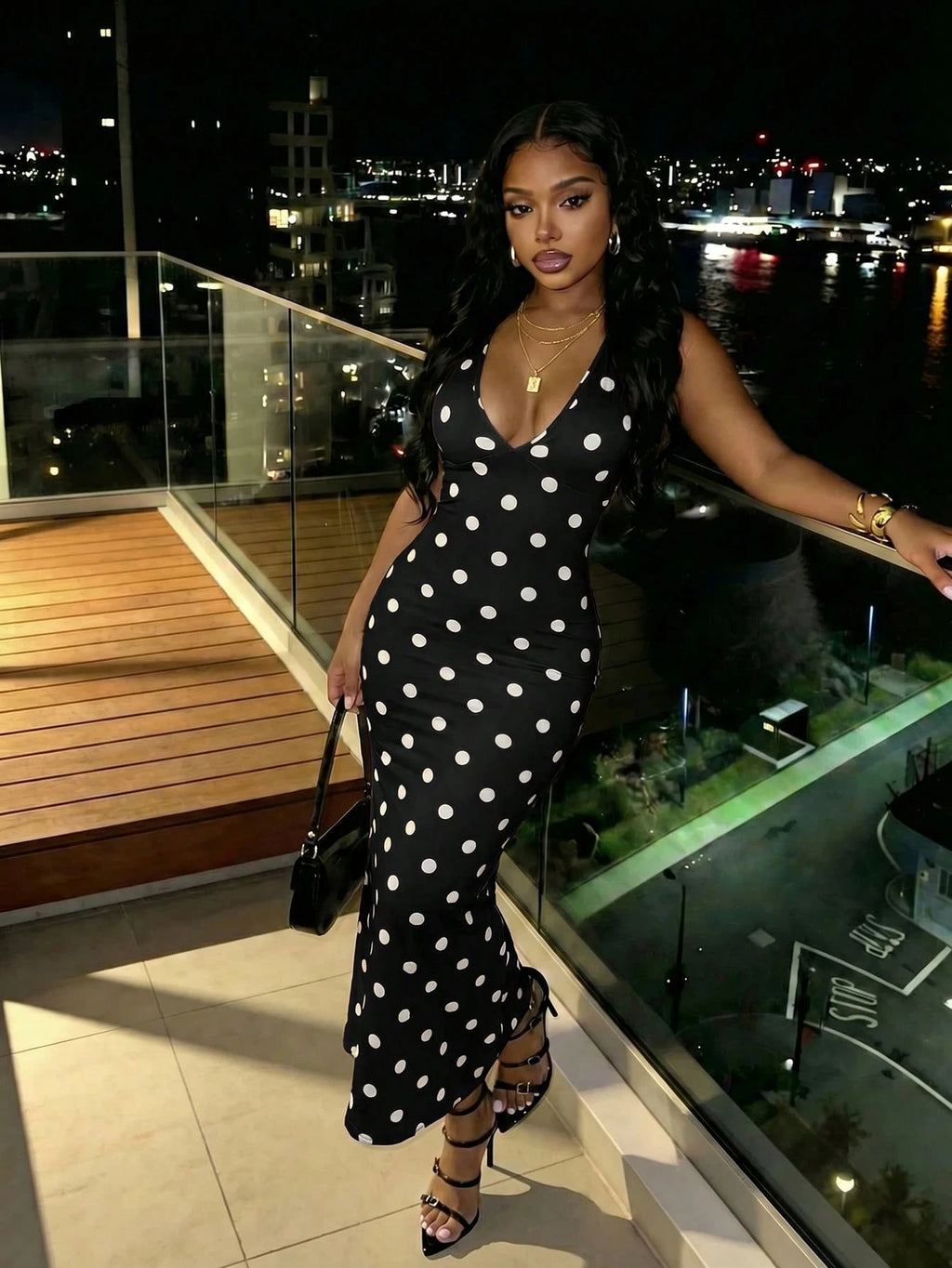Slaydiva Deep V Neckline, Sleeveless Design, Backless Design,