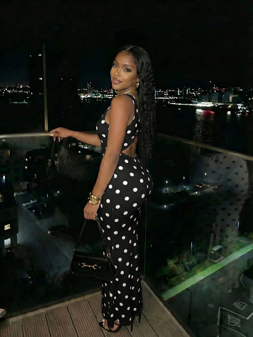 Slaydiva Deep V Neckline, Sleeveless Design, Backless Design,
